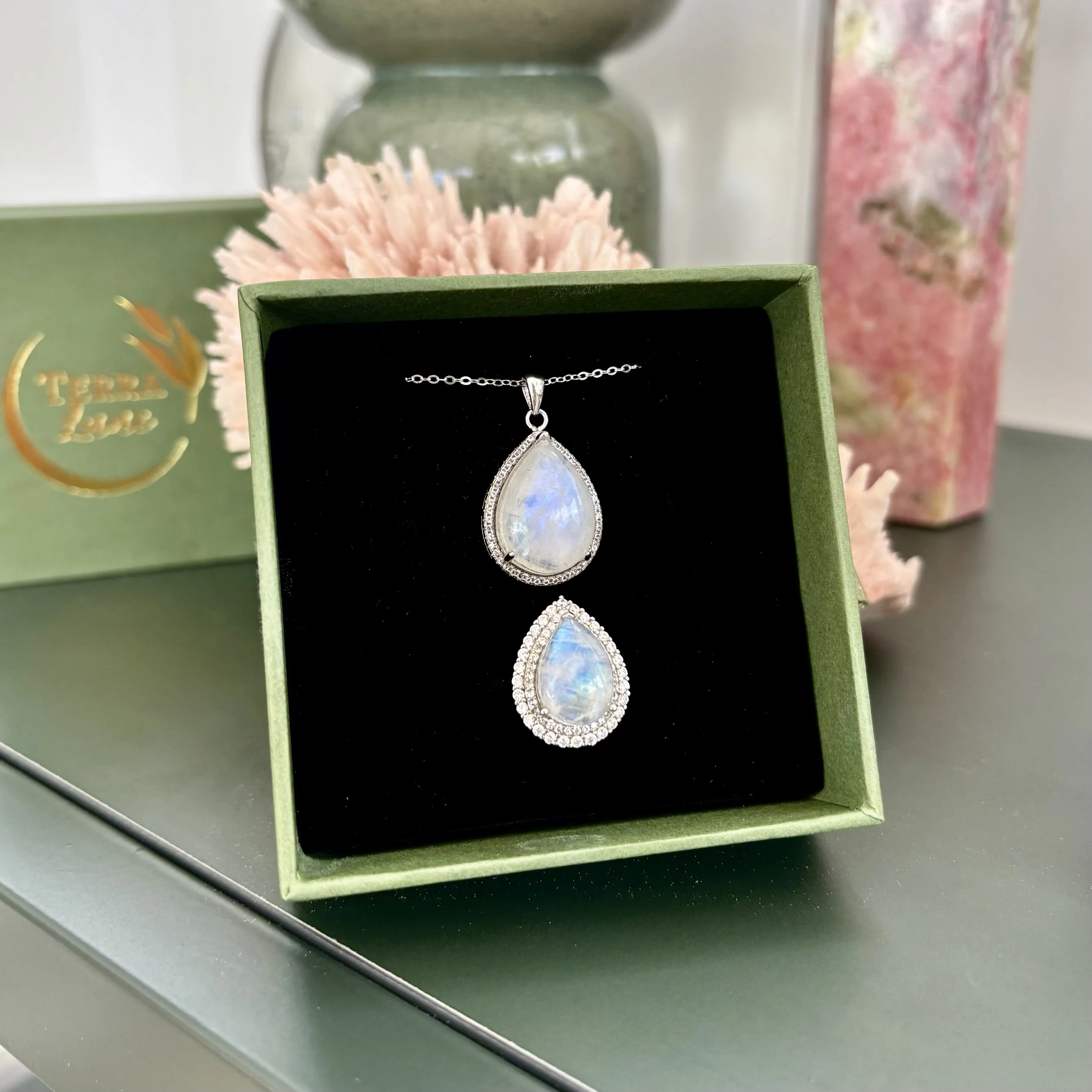 Amelia Custom Order - Sterling Silver Ring & Pendant