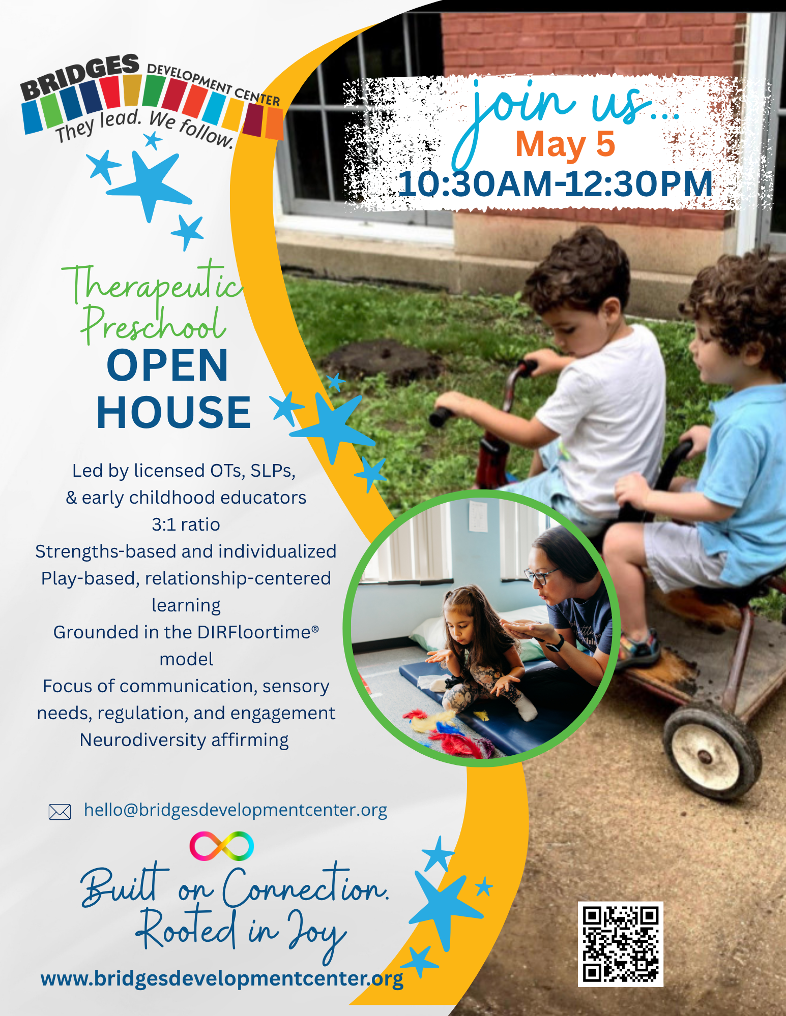 Bridges Open House, May 5, 10:30am-12:30pm Adat Shalom, Farmington Hills, Classroom 103