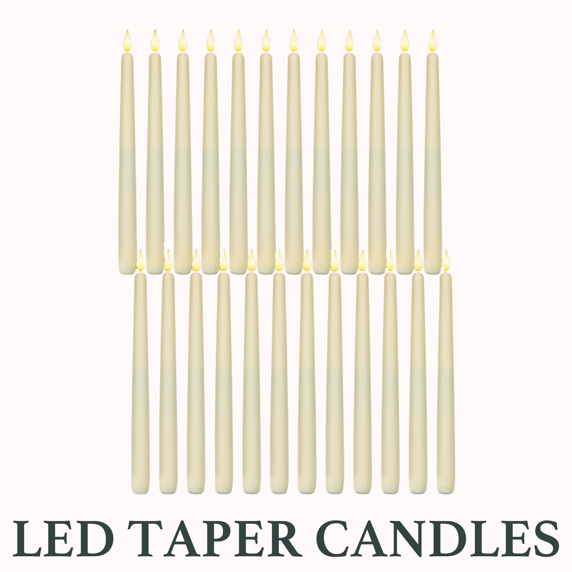 LED Battery Powered Taper Candles