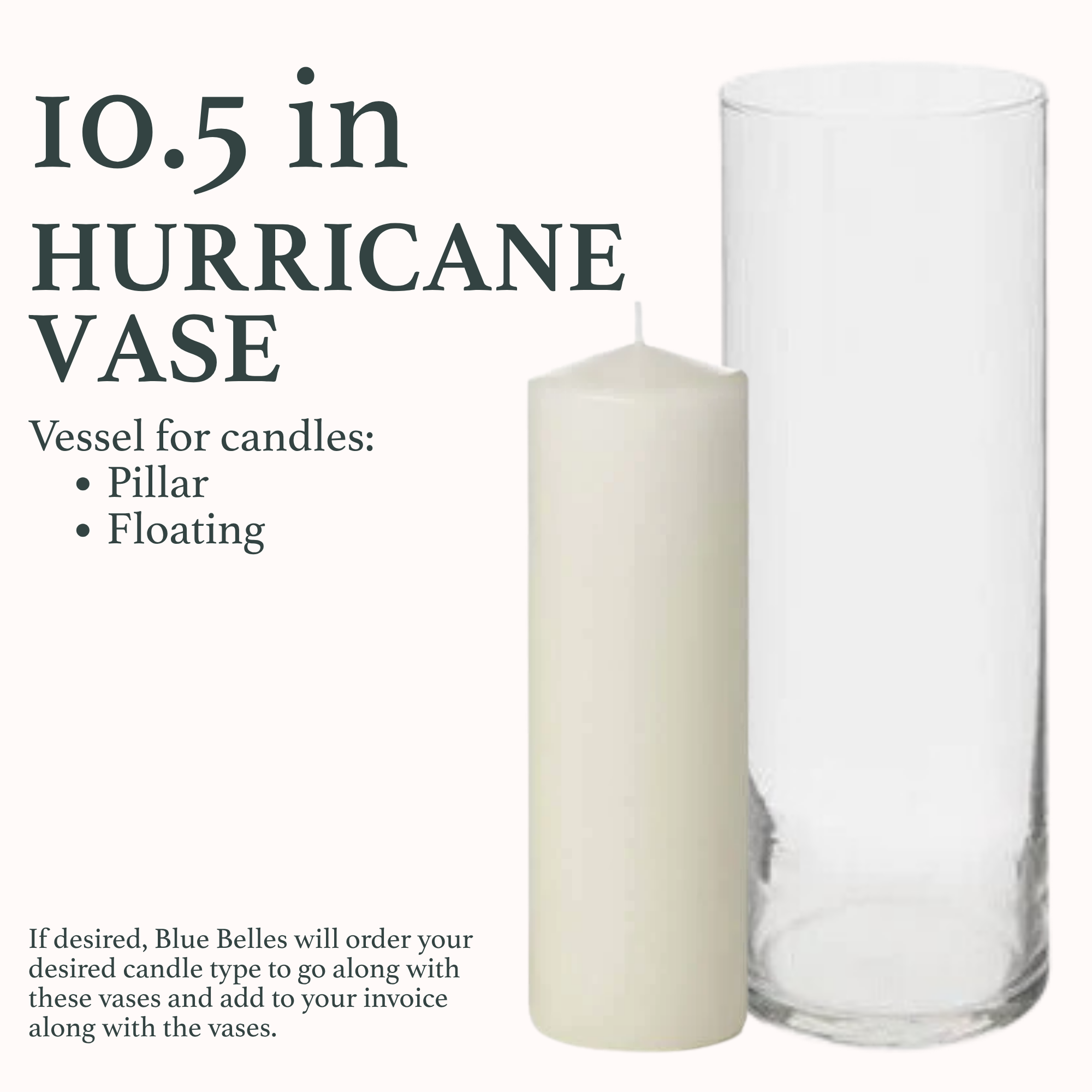 10.5" Hurricane Vases