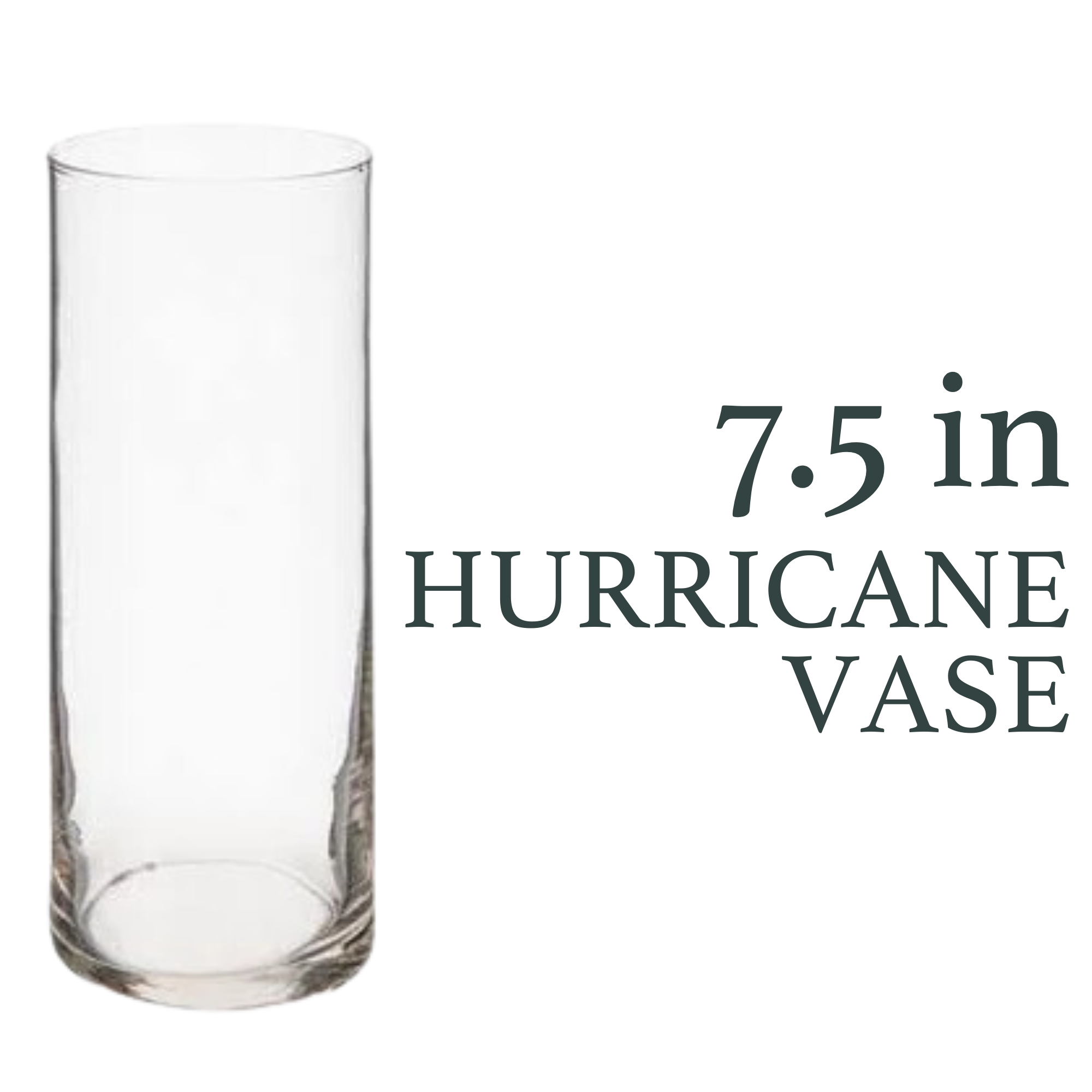 7.5" Hurricane Vases
