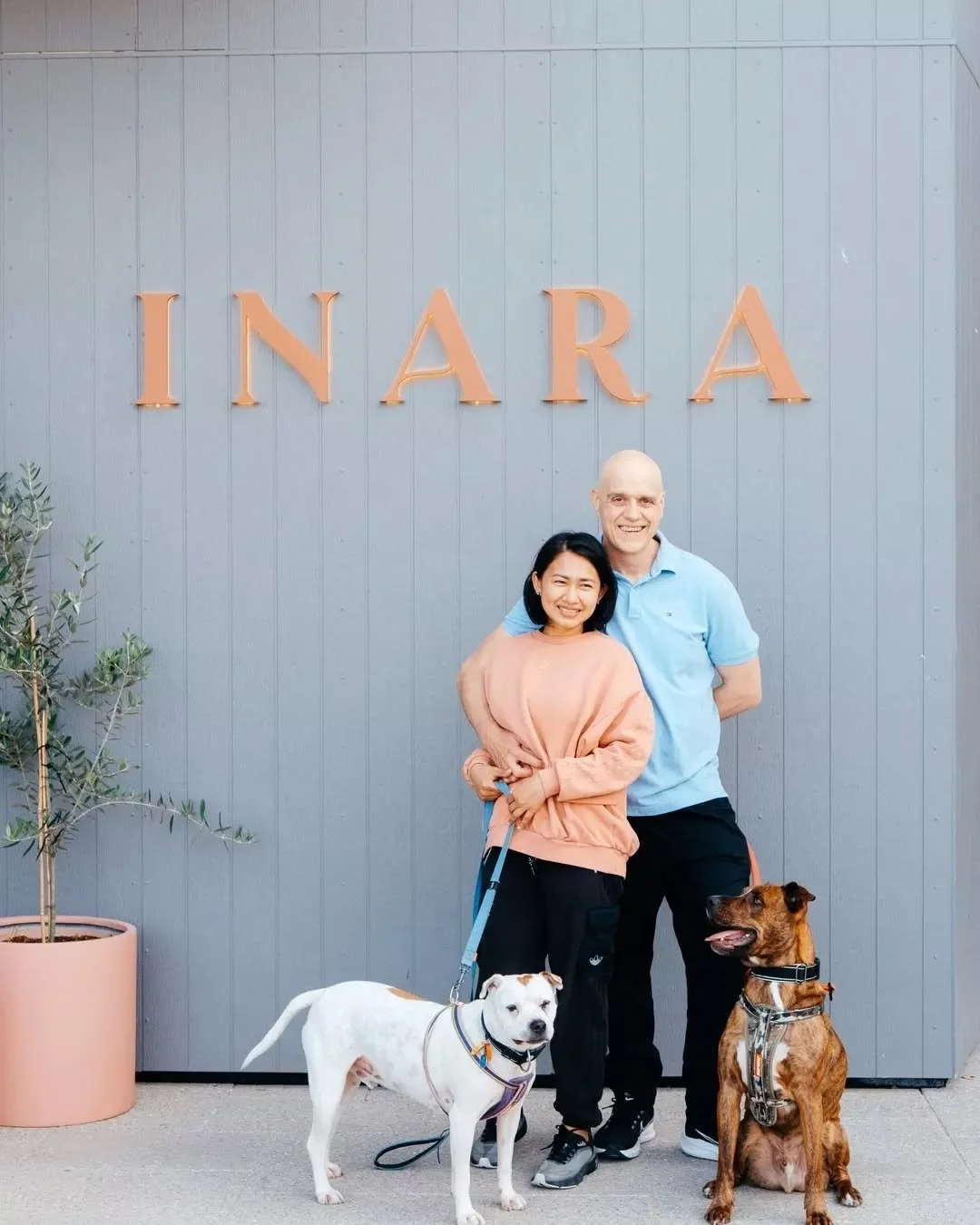 We're often asked if well-behaved dogs are welcome, and the answer is yes, they are 🐶❤️

Ask for a table in the outdoor alfresco area, or select 'alfresco' when booking online, as dogs are welcome in the courtyard.

Here's a picture of us with Charl