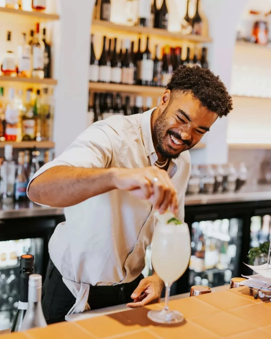 Cocktails, mocktails ~ you'll find a delightful choice of classics and more creative drinks here. Some are designed to complement your meal, with a hint of rosewater or orange blossom, reminiscent of the eastern Med.

Take a table, order some mezze a