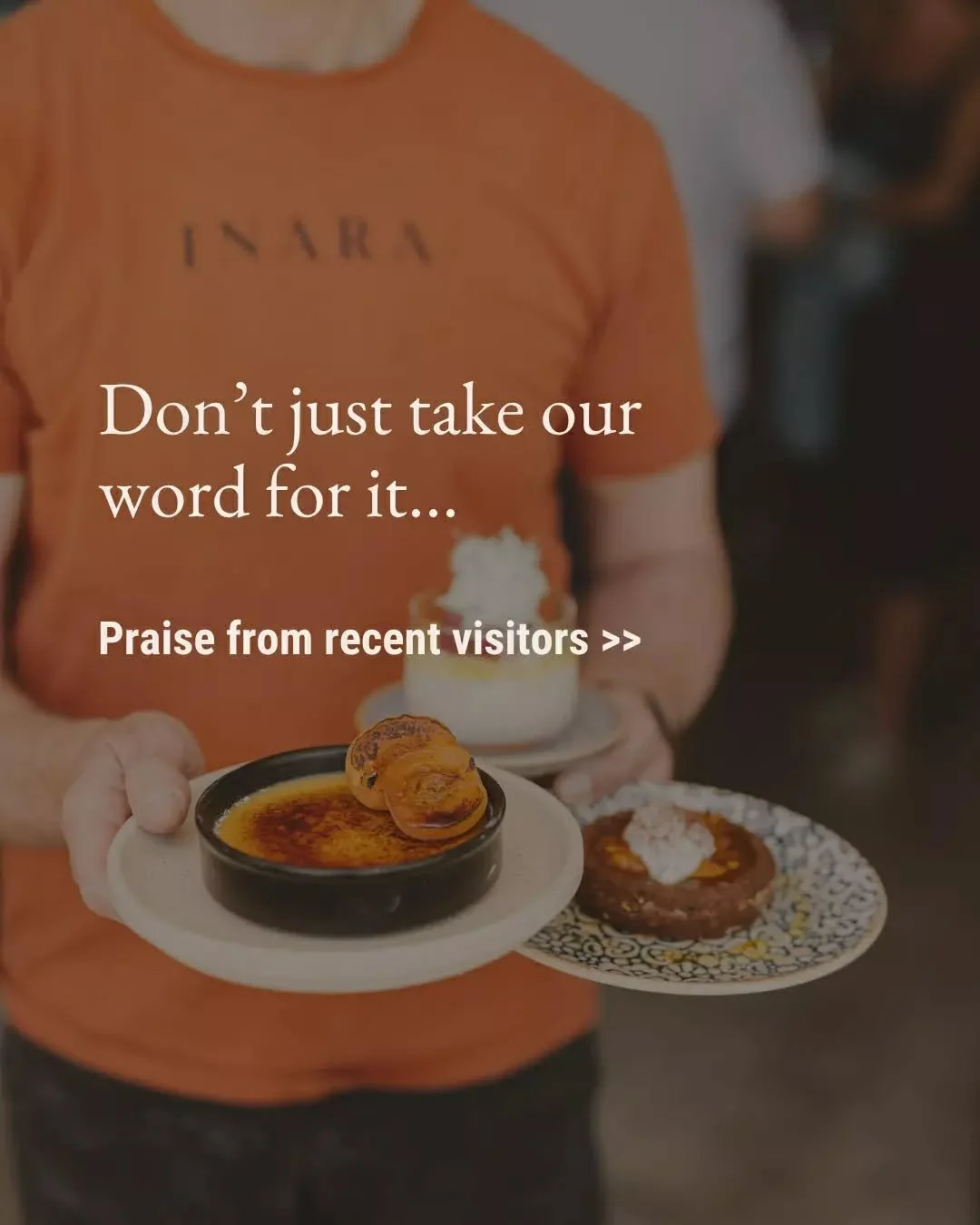 Don't just take our word for it, here's what visitors shared on Google recently ✨❤️

"Great experience, food was amazing"
"A beautiful dining experience from start to finish"
"Highly recommend for a special night out or a lon