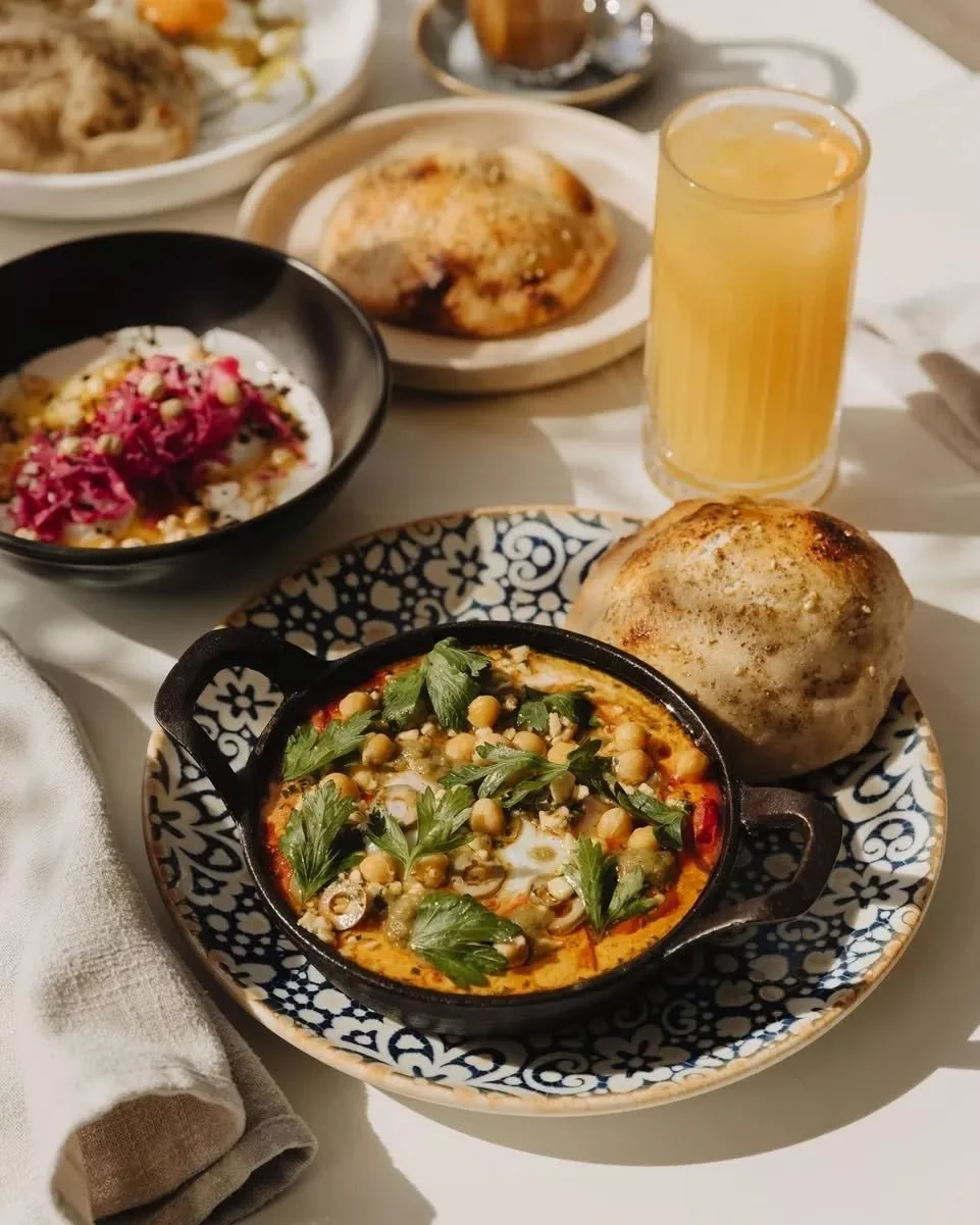 Sunday Brunch ~ shakshuka to yourself, or a few dishes to share. A Mimosa, Turkish coffee or fresh juice. 

Can you name a lovelier way to while away the morning? ❤️✨

Sunday Brunch from 9am. Bookings recommended.