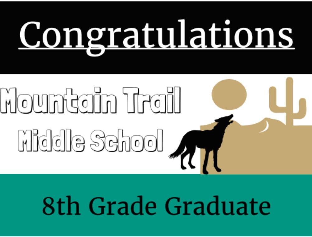 8th Grade Promotion Yard Sign