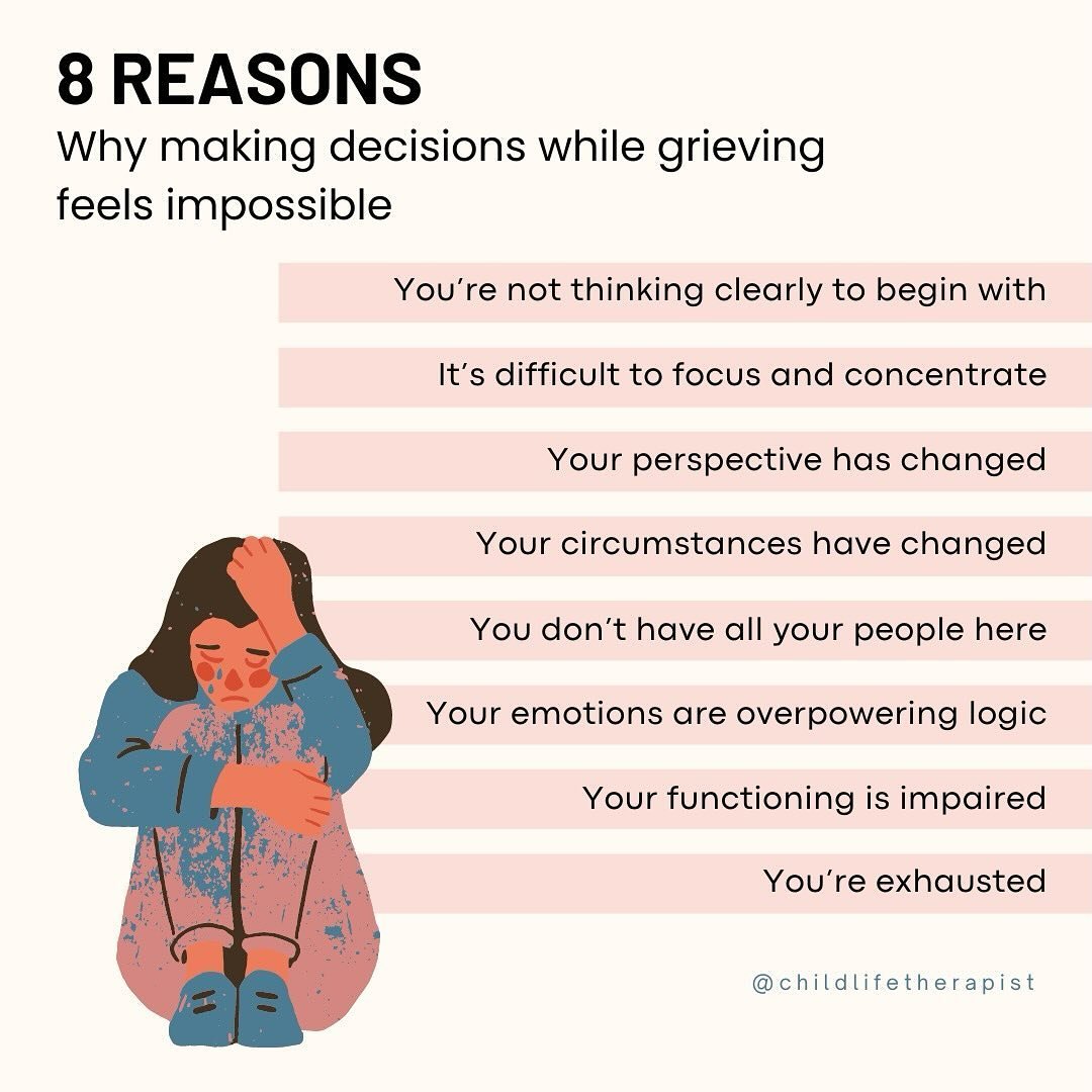 It&rsquo;s not just you, making decisions while grieving is really that difficult. 

Ironically, when you look up &ldquo;how to make decisions while grieving&rdquo; everything says &ldquo;don&rsquo;t do it&rdquo;&hellip; &ldquo;don&rsquo;t make big d