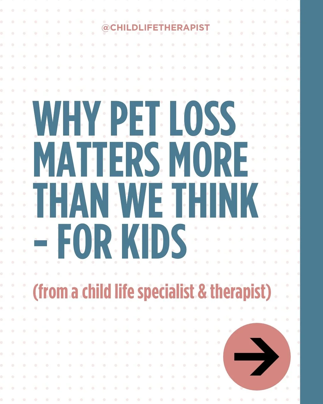 Pet loss is one of the most common texts I get from friends with young kids.

Because for many children, it&rsquo;s their first experience with death.

A child&rsquo;s developmental stage affects how they understand loss&hellip;

But how a parent han