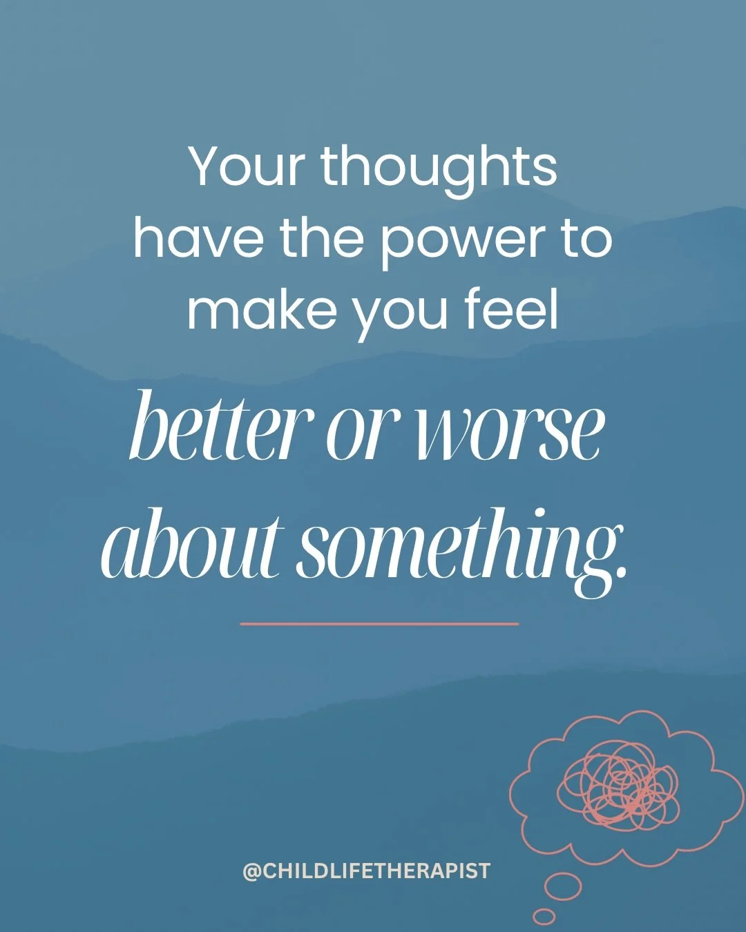 Helping kids understand the power (and impact) of their thoughts can help them feel more empowered.

Once we notice what we&rsquo;re thinking (and how those thoughts are making us feel) we can start to challenge and shift them.

But I often joke with