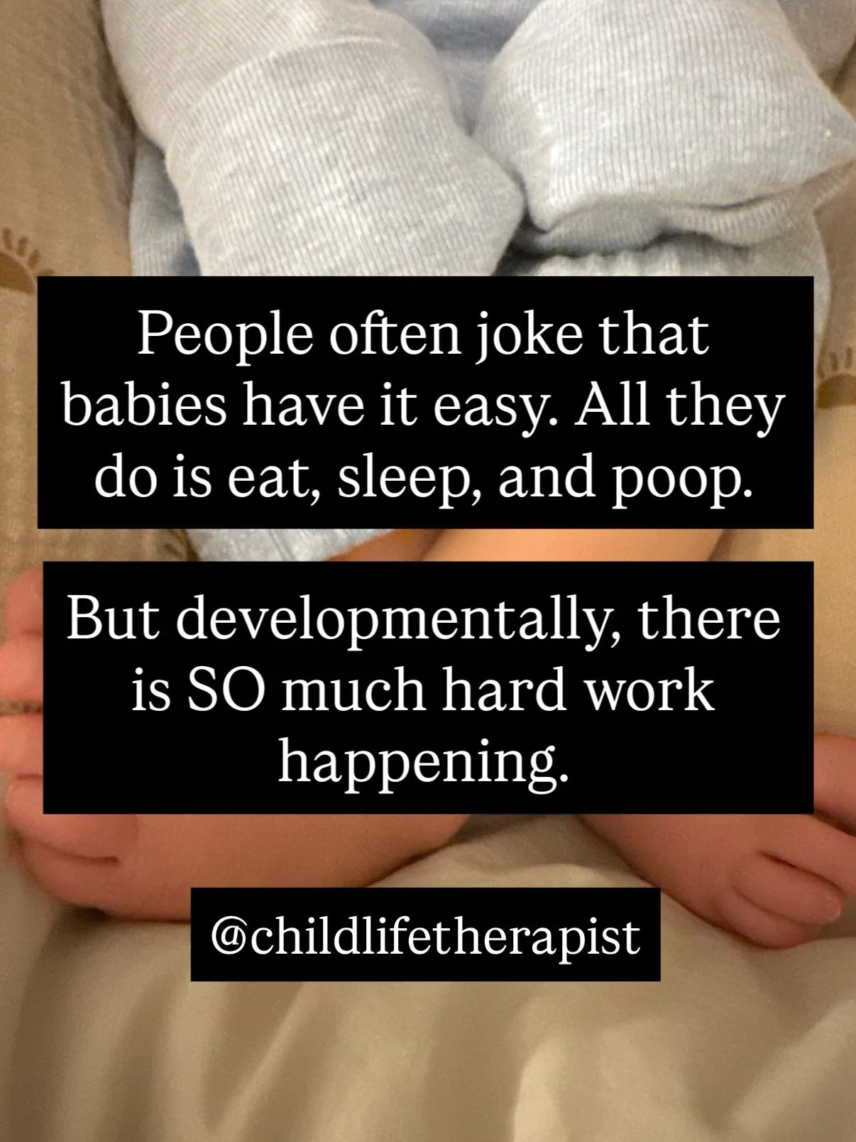 People have expectations of babies. 

Sometimes, people ask how they&rsquo;re eating and sleeping.
Other times, they assume they&rsquo;re not. 
And sometimes we talk about &ldquo;sleeping like a baby&rdquo; as if it&rsquo;s good sleep. 

But the trut