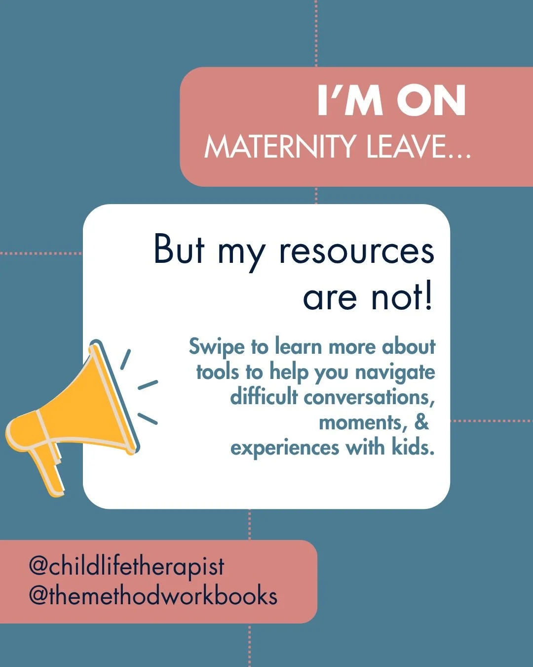 I figured this was a good opportunity to introduce and remind you of my ongoing resources and tools.

These have been made available through my Instagram channel, website, and Amazon to help families and professionals navigate difficult conversations
