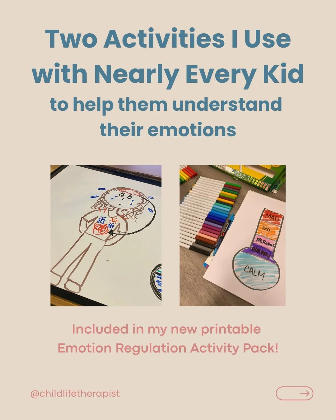 Emotional regulation starts with emotional awareness.

We often focus on teaching kids what to do with their big feelings, but it&rsquo;s just as important to help them understand what they&rsquo;re experiencing in the first place.

These two activit