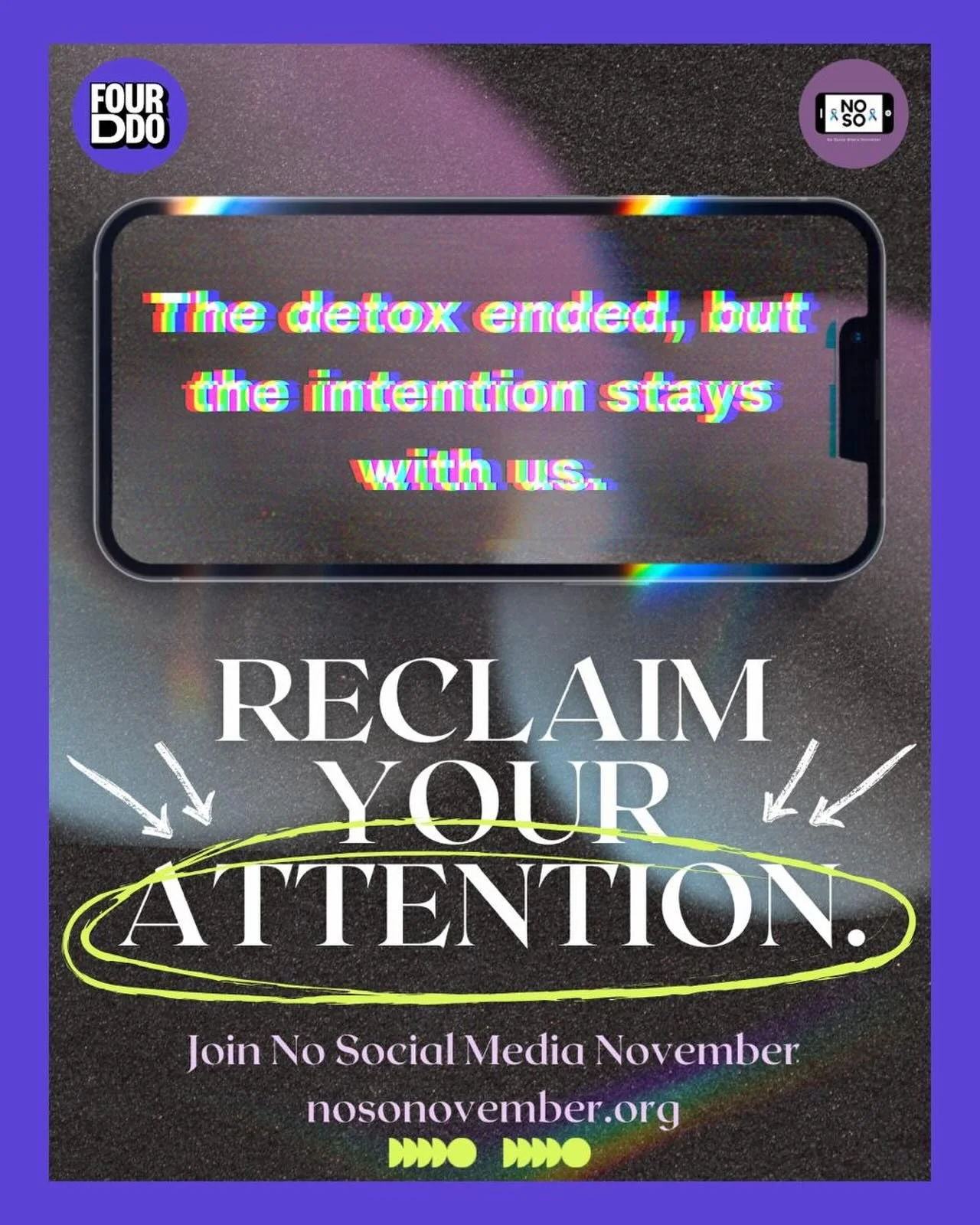 This past week, the Fourddo team joined in on @nosonovember &lsquo;s Digital Detox 📵 a challenge to disconnect and reset.

Here&rsquo;s what our team had to say:
🗣️ @dylankeith__ : &ldquo;This challenge was indeed a challenge. The things I left wer