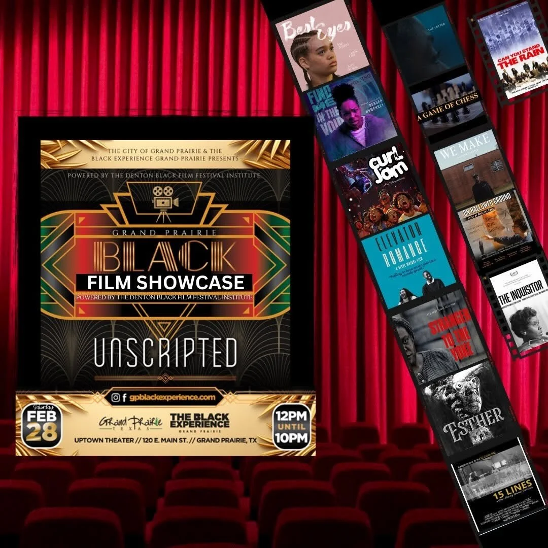Tomorrow 🖤🎬

Find Me in the Void is screening at the Grand Prairie Black Film Showcase, powered by the Denton Black Film Festival Institute @dentonbff, at Uptown Theater. 

Honored to be part of a full day celebrating Black storytelling, creativity
