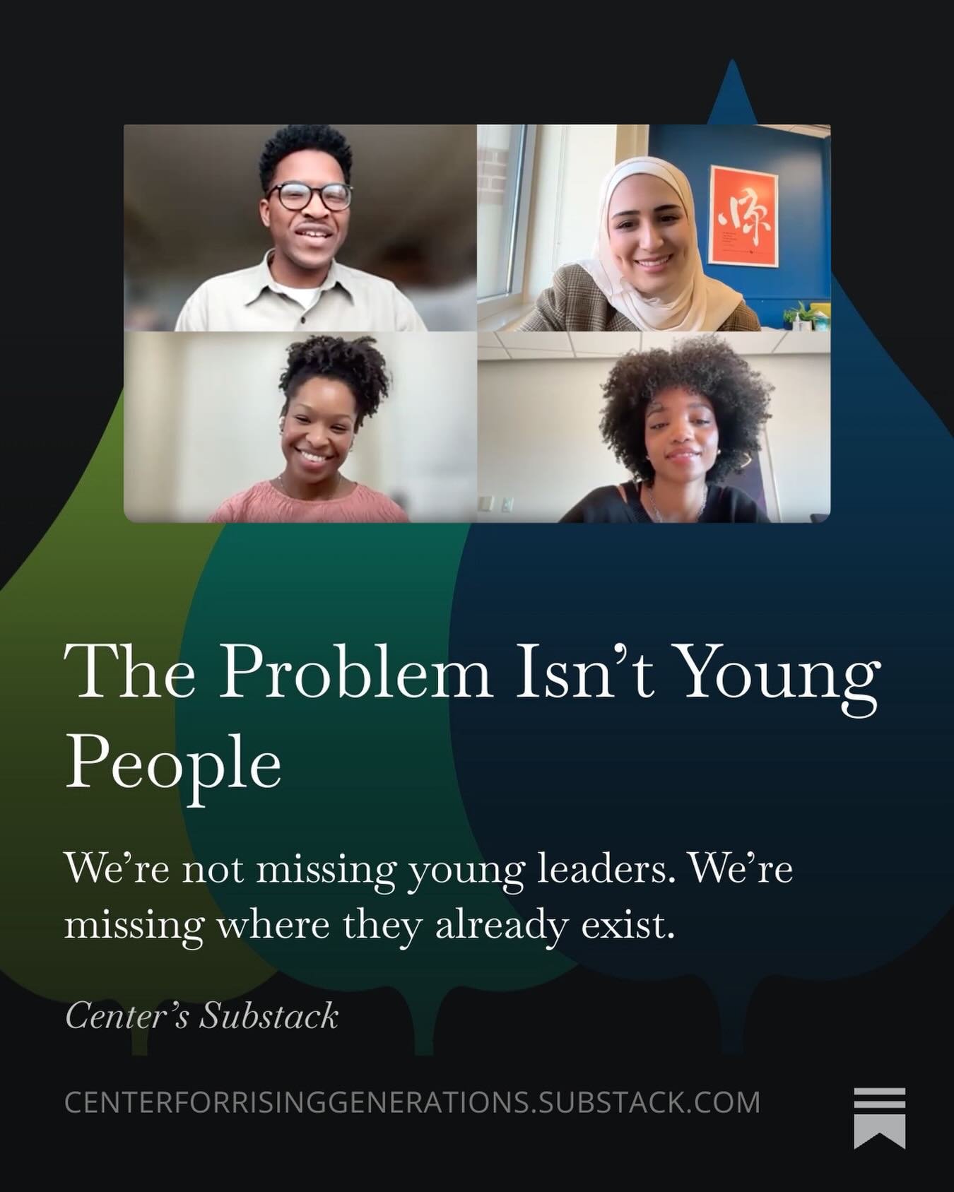 &ldquo;The Problem isn&rsquo;t Young People.&rdquo;

Young people already have the ideas, creativity, and leadership. 
What&rsquo;s often missing? Spaces that trust them.

Grateful to be featured by the @AspenRisingGen and in conversation with Winter