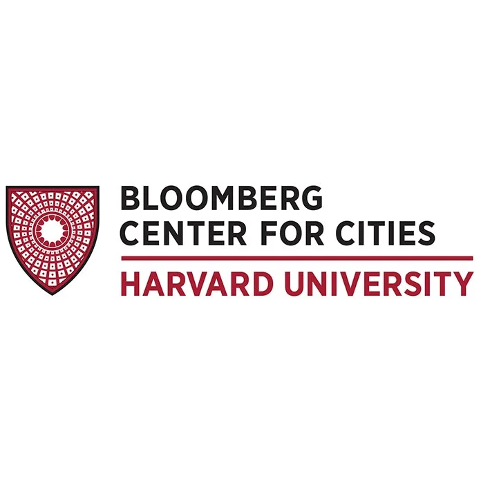 Logo of Bloomberg Center for Cities at Harvard University, featuring a crest and text