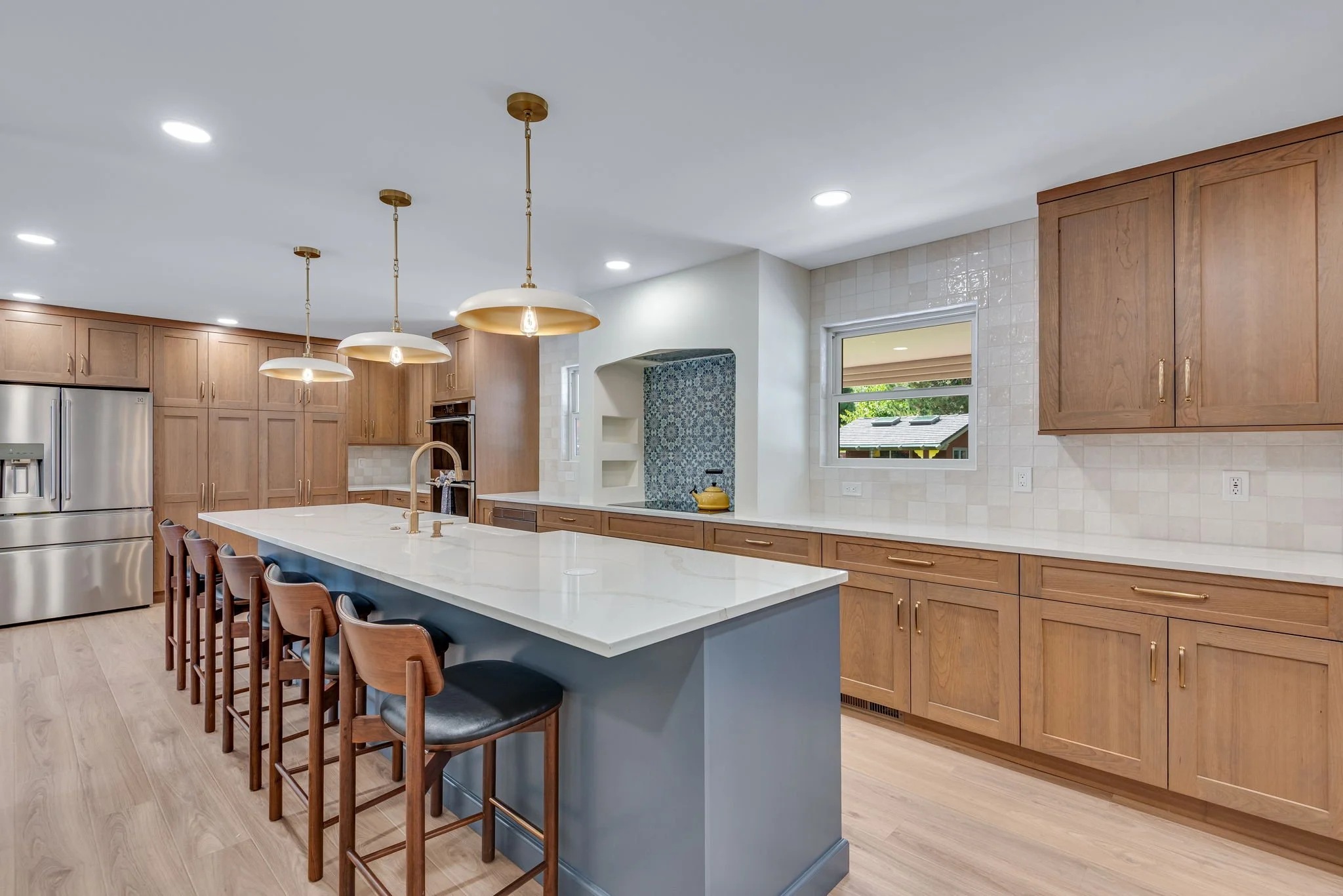 Warm Contemporary Kitchen Kitchen Remodel by JBHI Custom Home Solutions project photo