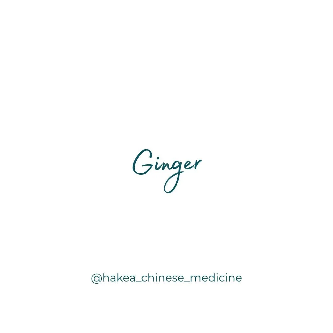 Fresh ginger, or Sheng Jiang, is a wonderful warm food that warms the body and helps to balance the flow of Qi. It is used to treat bloating, period pain and nausea. Enjoy this herb by gently simmering a piece of fresh ginger in water for ten minutes