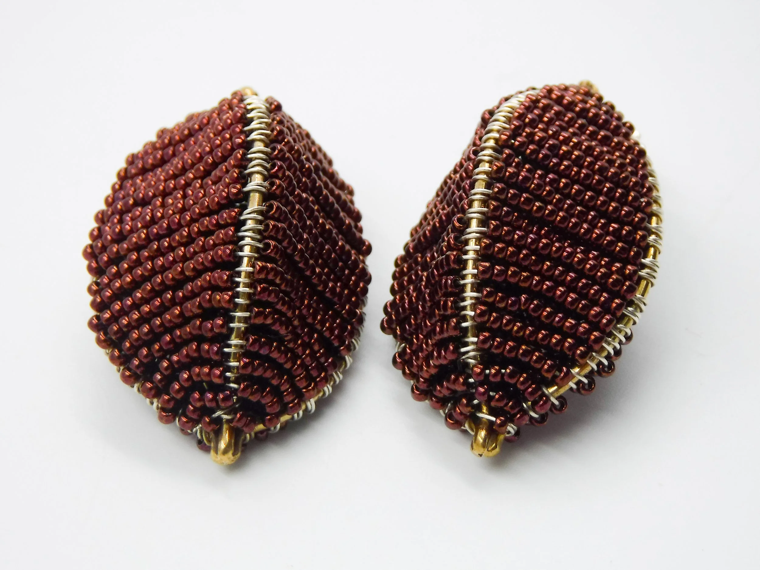 Red Beaded Earrings
