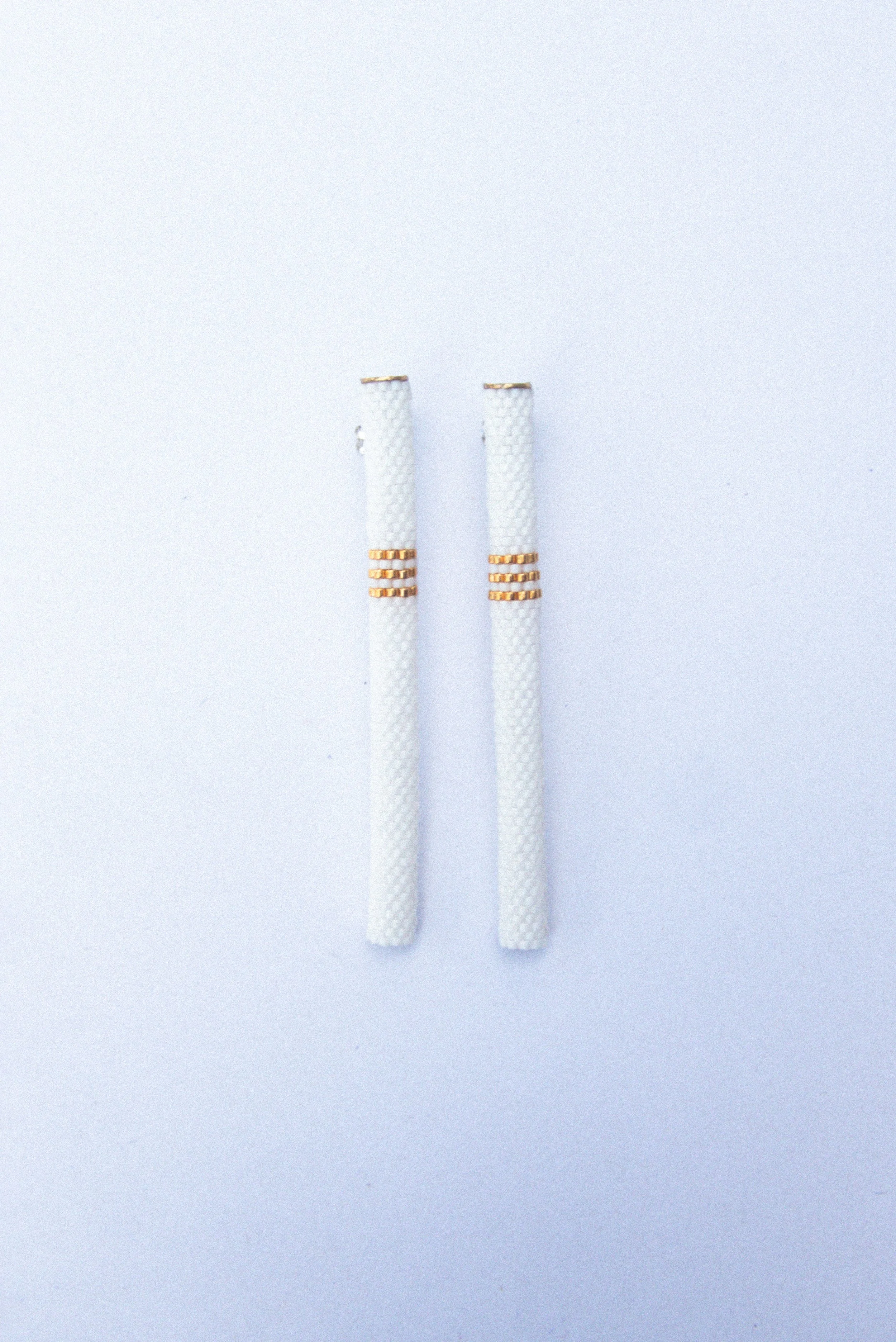BEADED CIGARETTE EARRINGS
