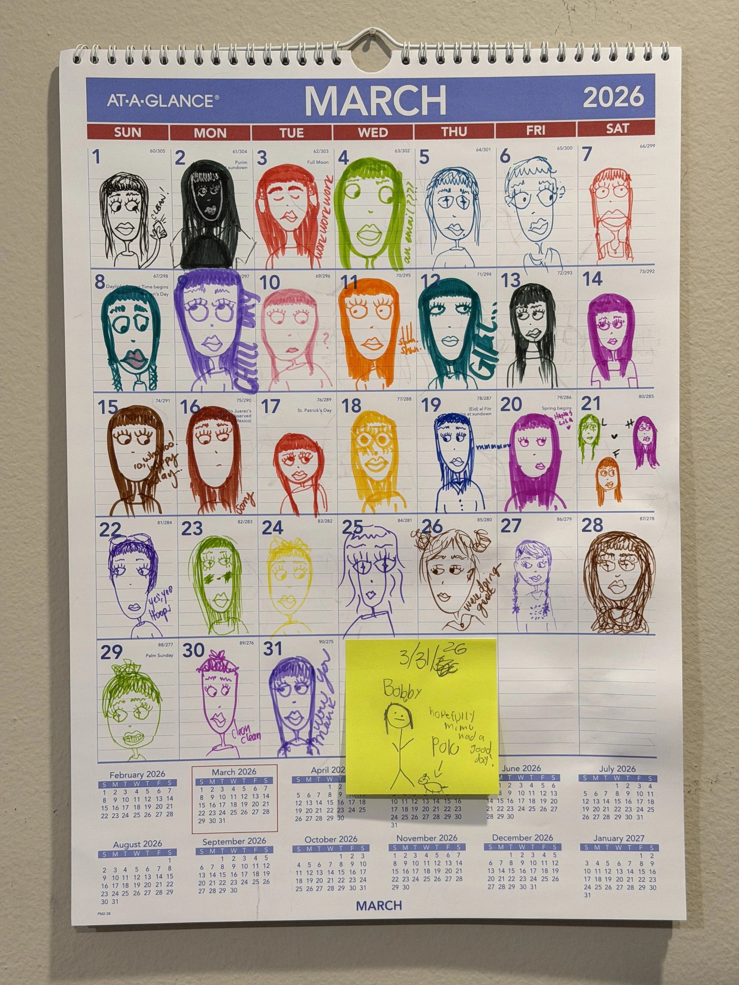 portrait calendar