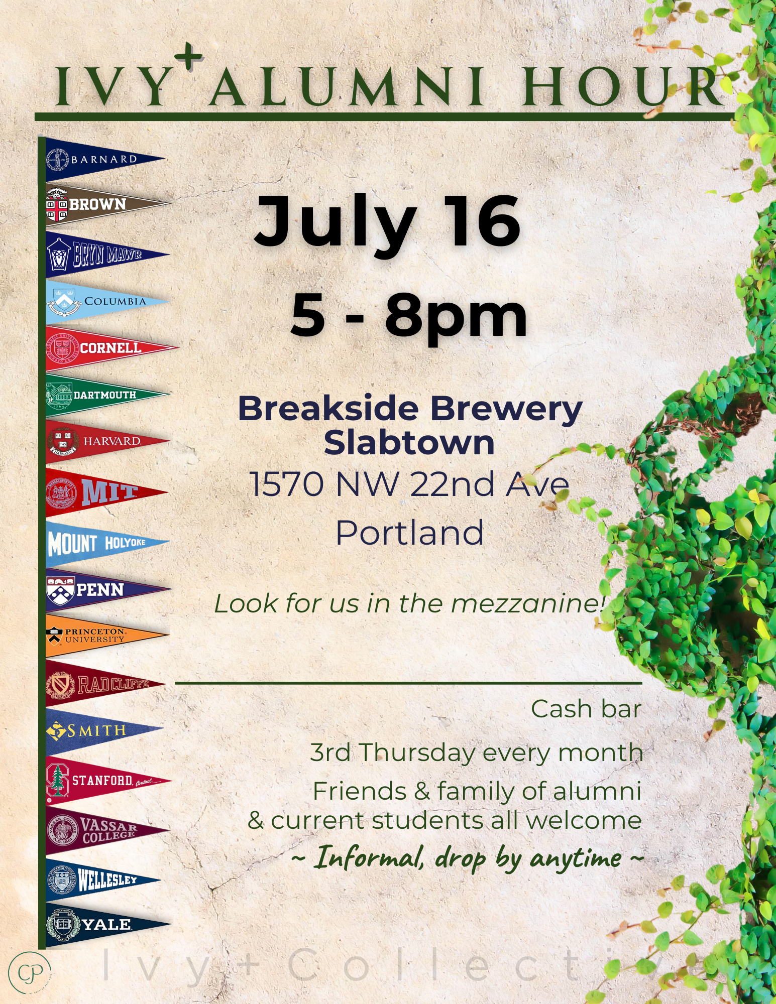 July Ivy+ Happy Hour 