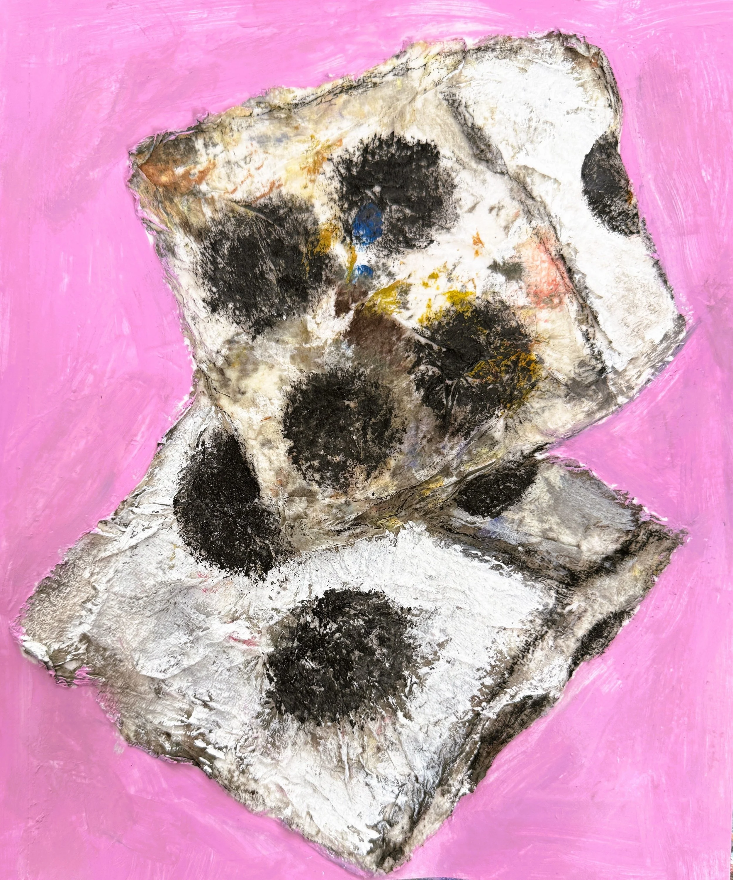 "The Roll", 8in x 10in acrylic/mixed media on 120lb W/C paper, 2026