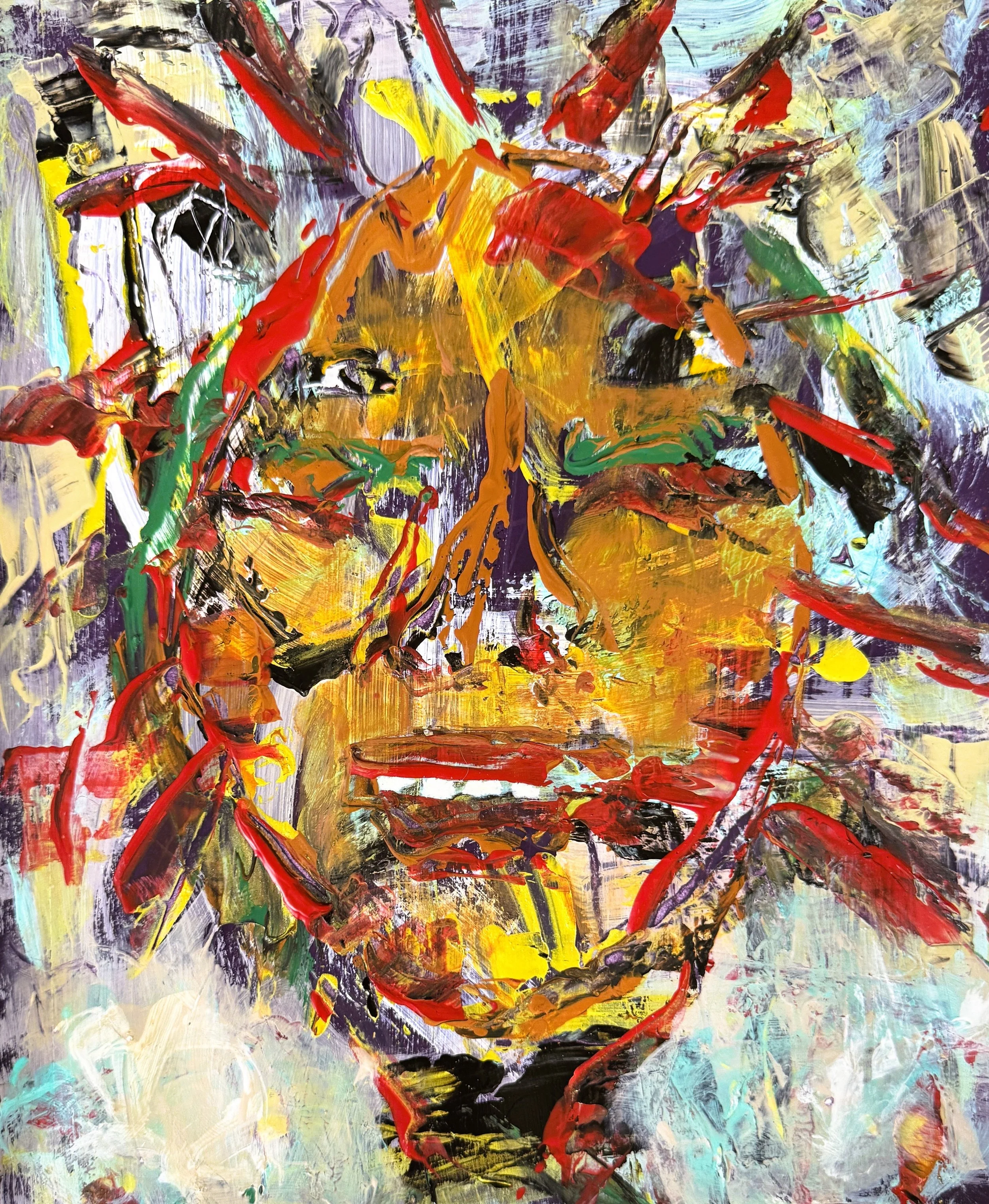 "Sparkle", 8in x 10in acrylic on 120lb W/C paper, 2026
