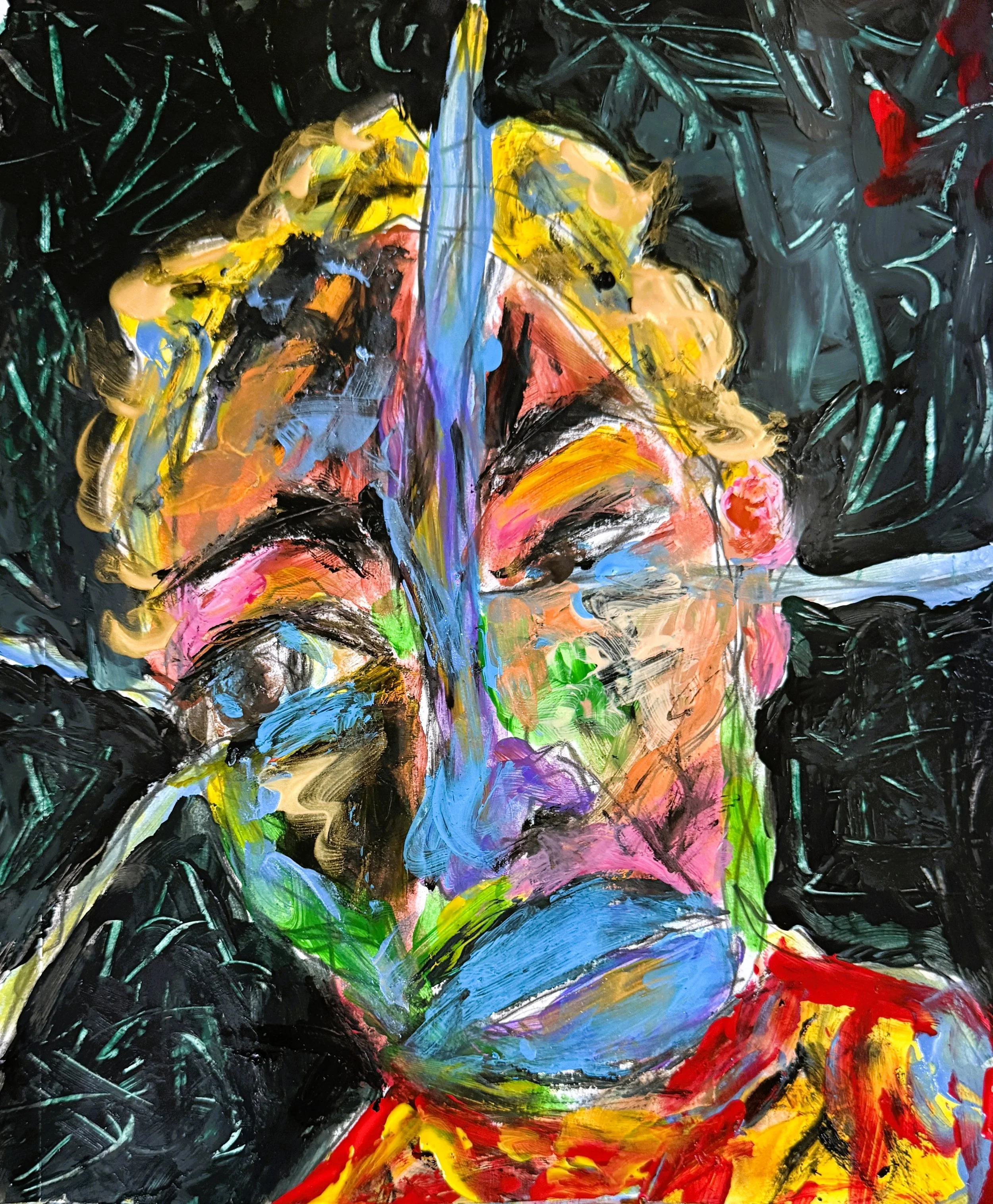 "Tears In The Wind", 8in x 10in acrylic on 120lb W/C paper, 2026