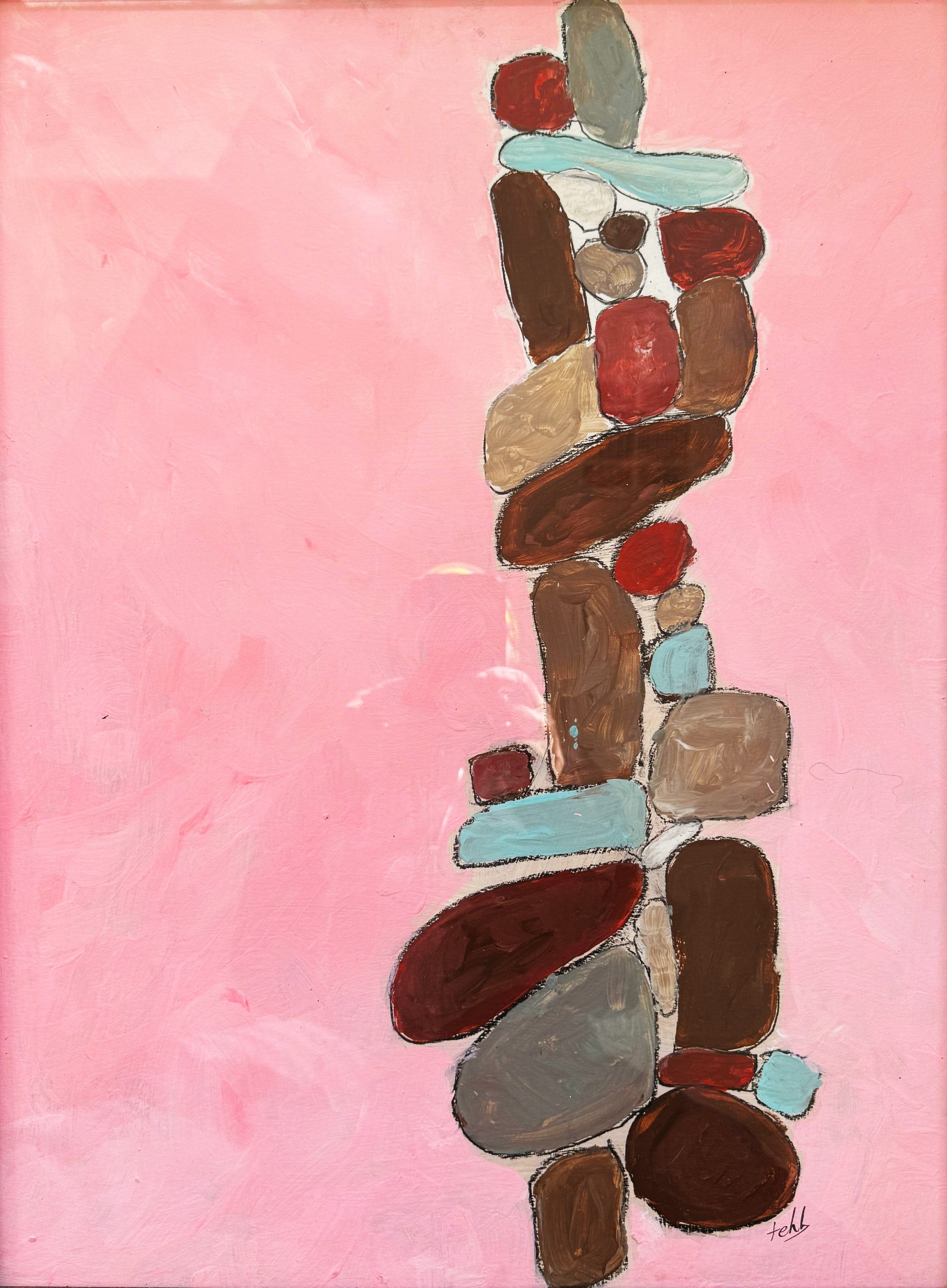 "Formation", 18in x 24in acrylic on 140lb W/C paper, 2025