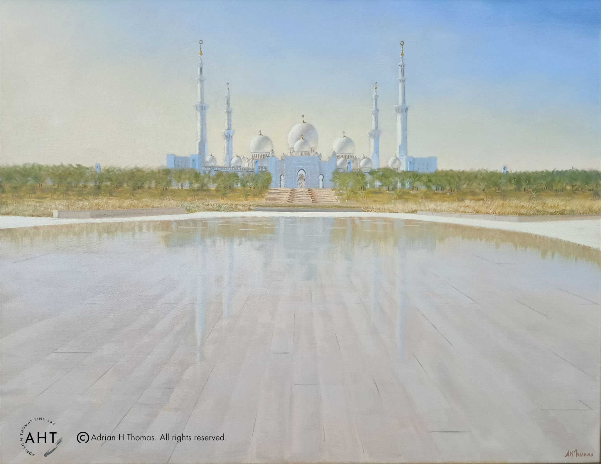 Stillness, Serenity and Reflection #1. Sheikh Zayed Grand Mosque from Wahat Al Karama.