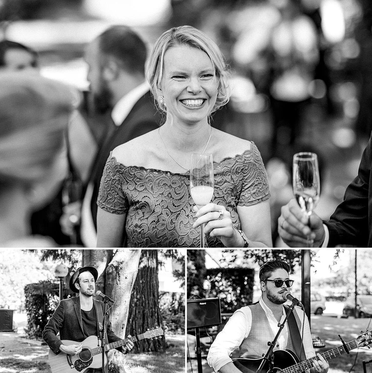 Schlossgarten: Gratulationen an das Brautpaar