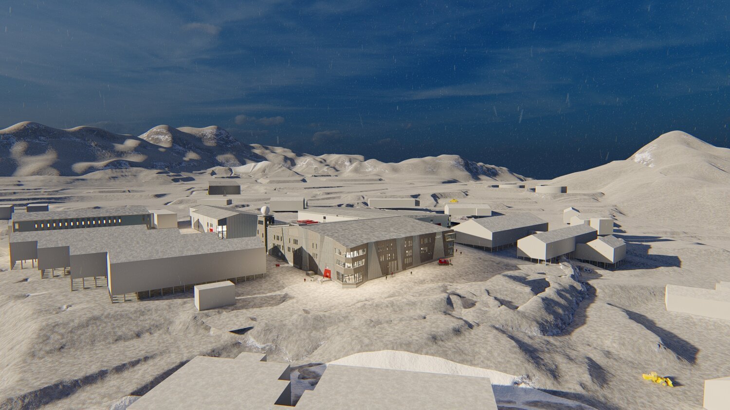 Central Services Building at McMurdo Station Antarctica - Stantec, Parsons, a design-build team to handle design, architecture leadership, and interiors-planning assessments for the National Science Foundation’s (NSF’s) Antarctic Infrastructure Moder