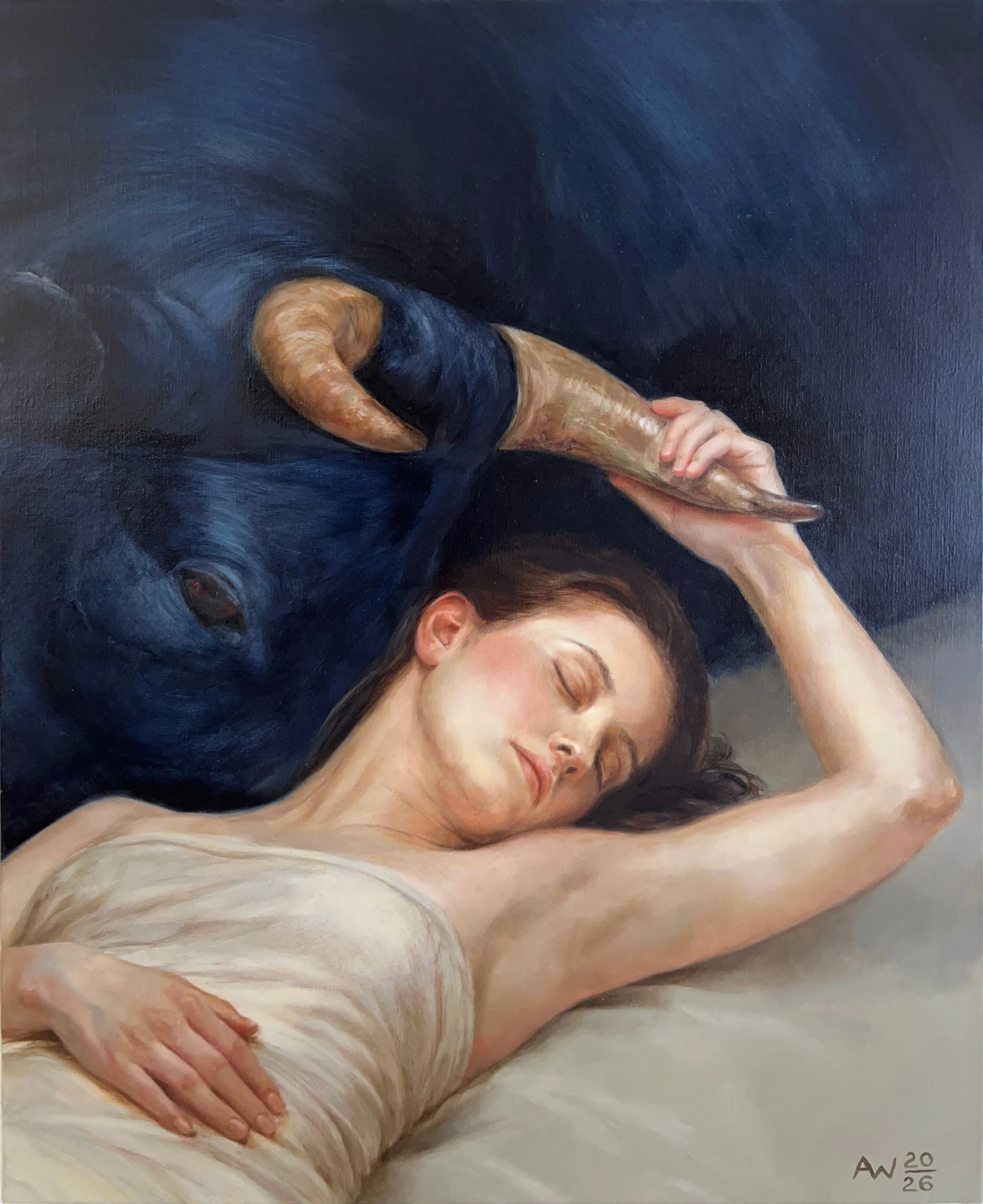 Terms Of Contact - 61x50 cm - 24x20 in - Oil on Linen - 2026 - Available through Arcadia Contemporary, New York, as part of Five and Under