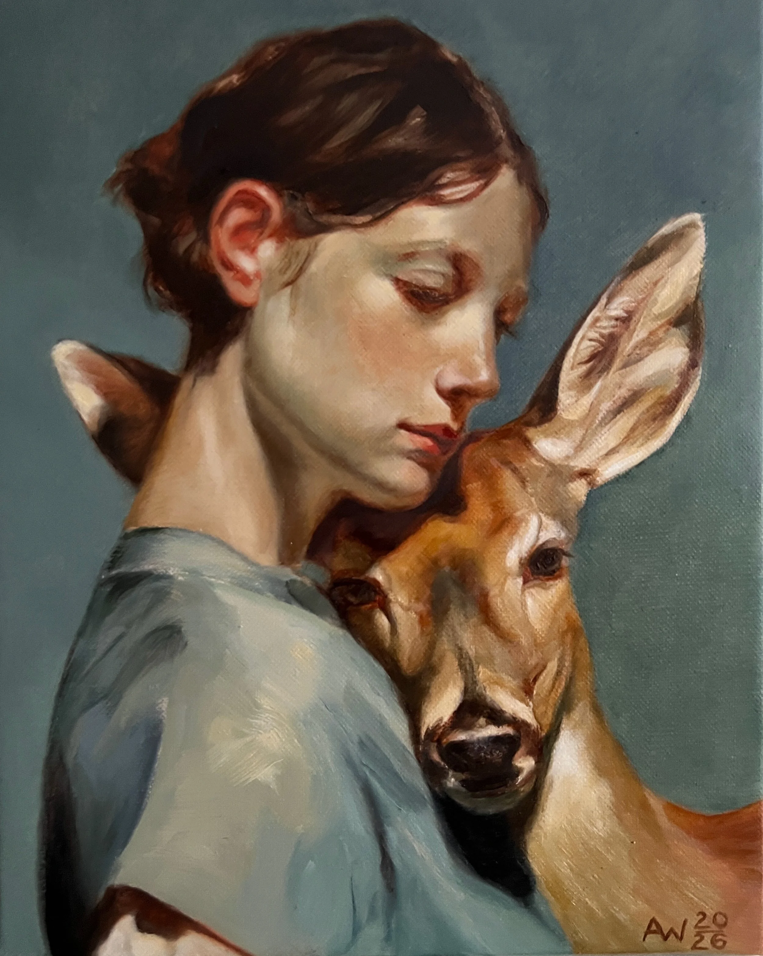 Close To Still - 30x24 cm - 12x9.5 in - Oil on Linen - 2026 - through Arcadia Contemporary, New York, as part of Five and Under - SOLD