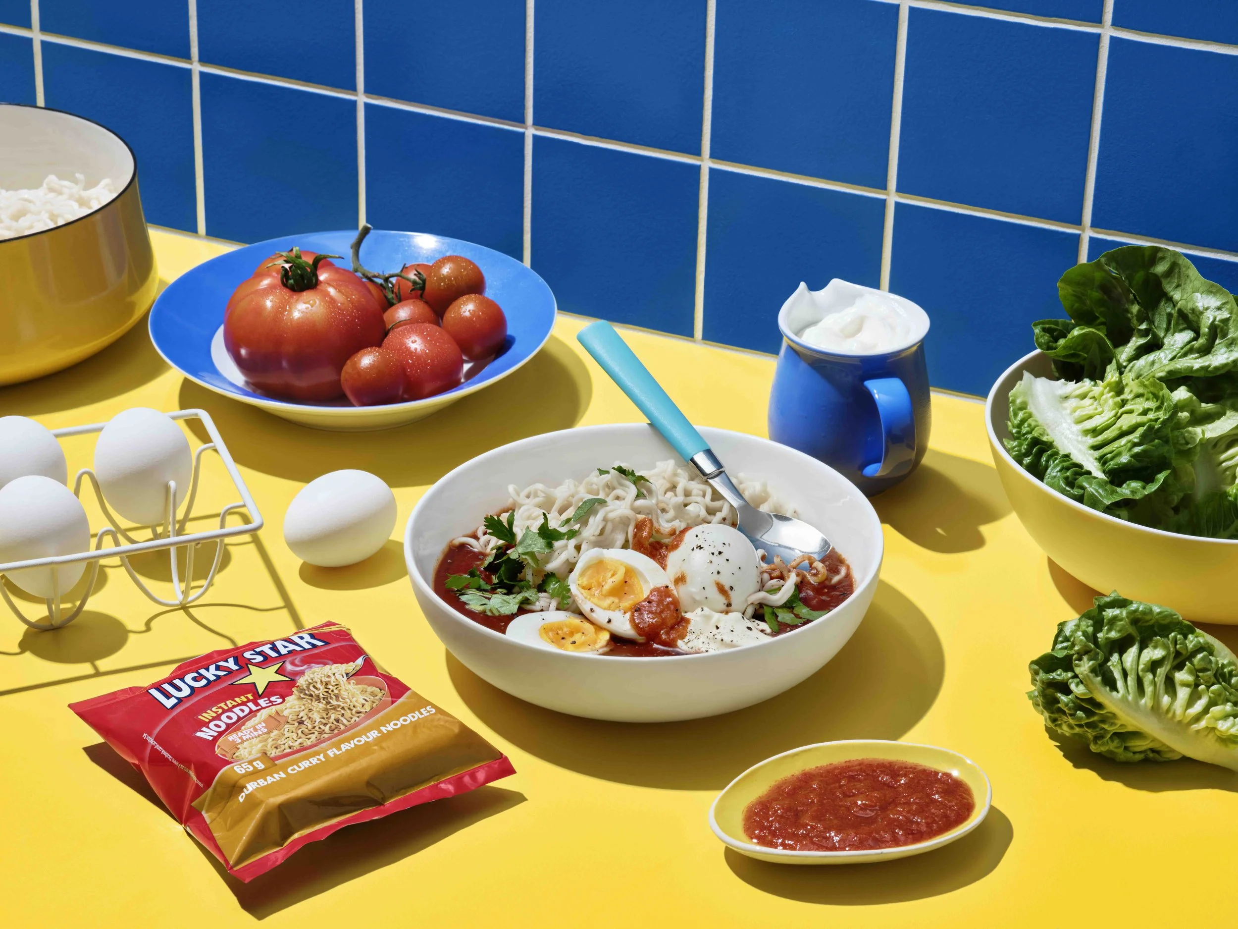 Lucky Star Noodles Product Photography Reetoucher
