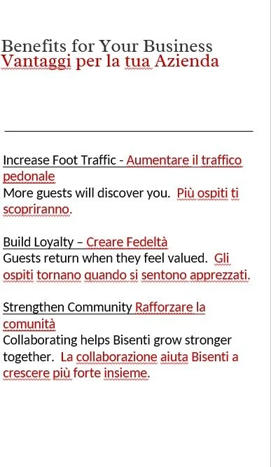 Benefits for your business