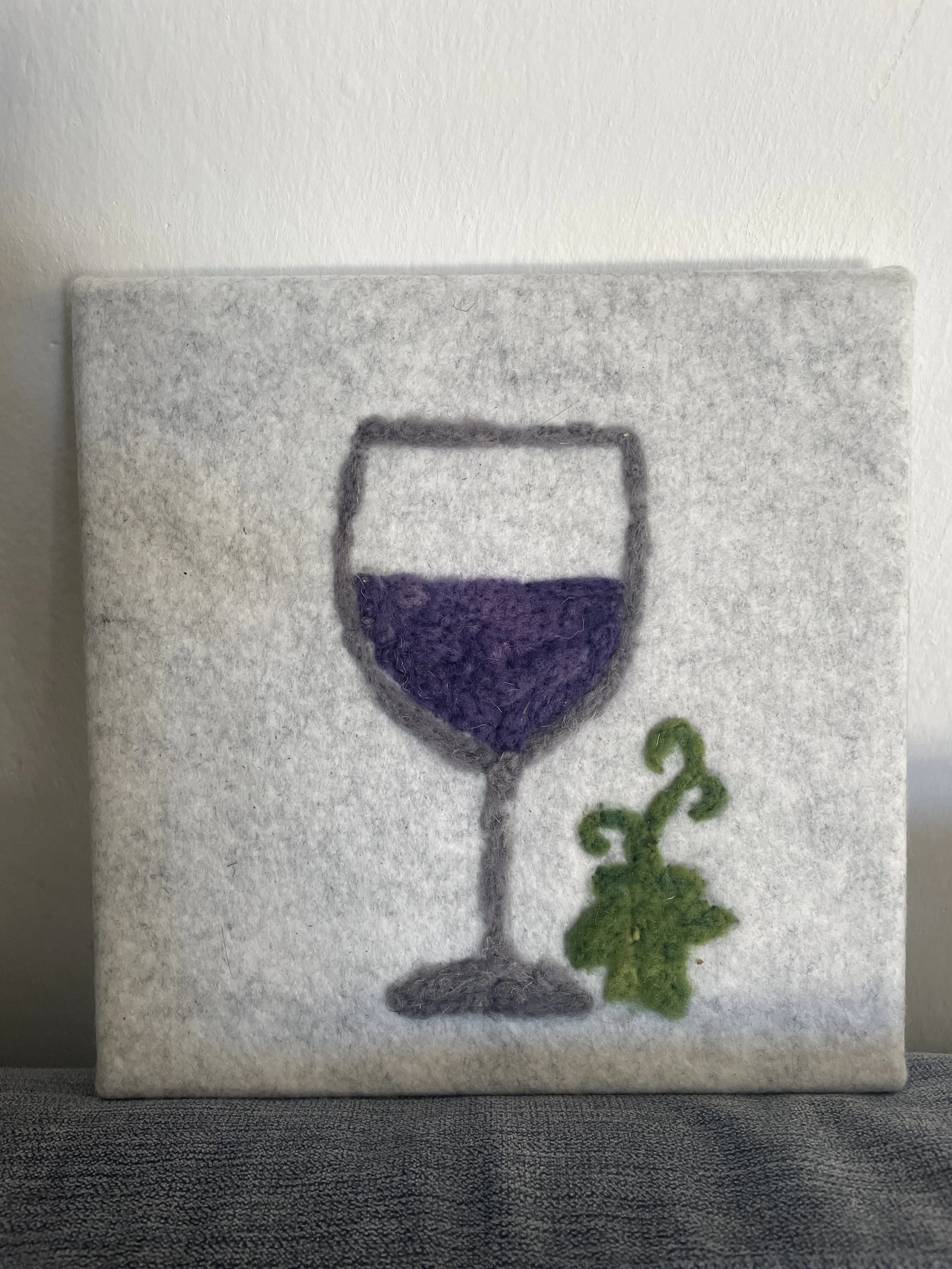 Wine glass and vine