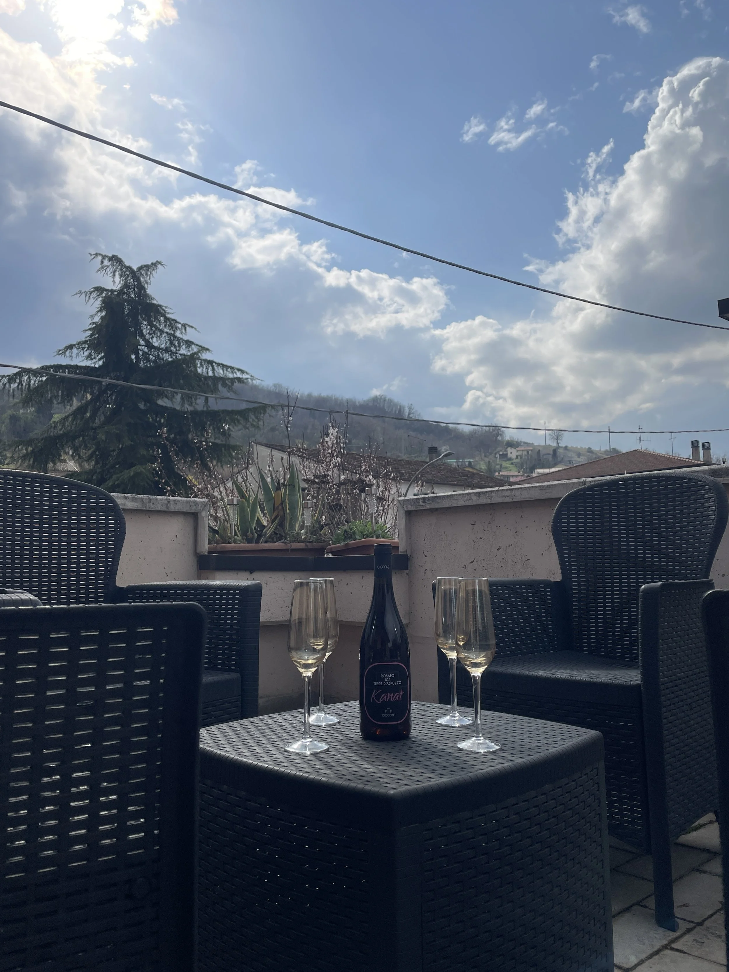 Drinks on the terrace