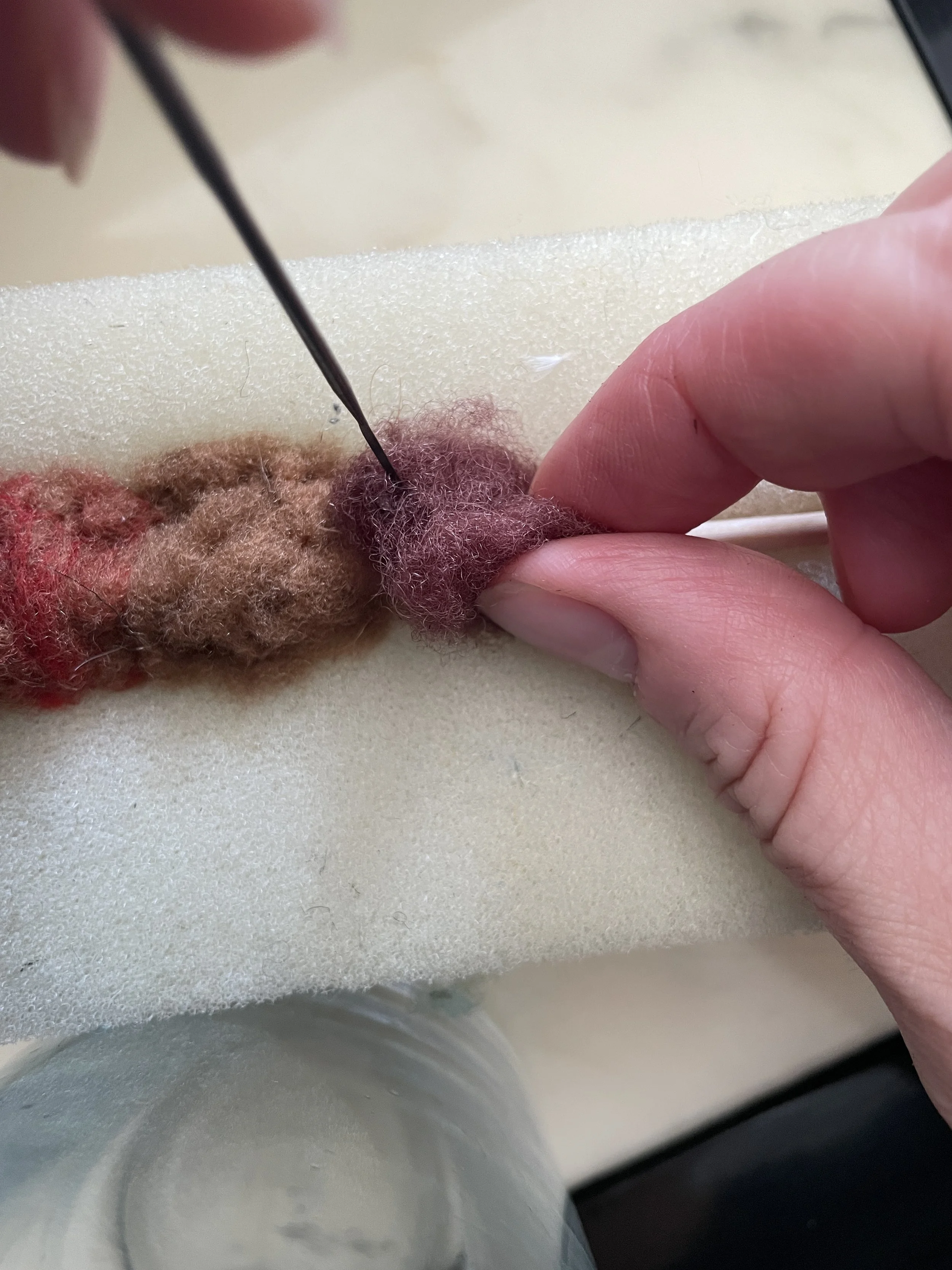 Needle felting