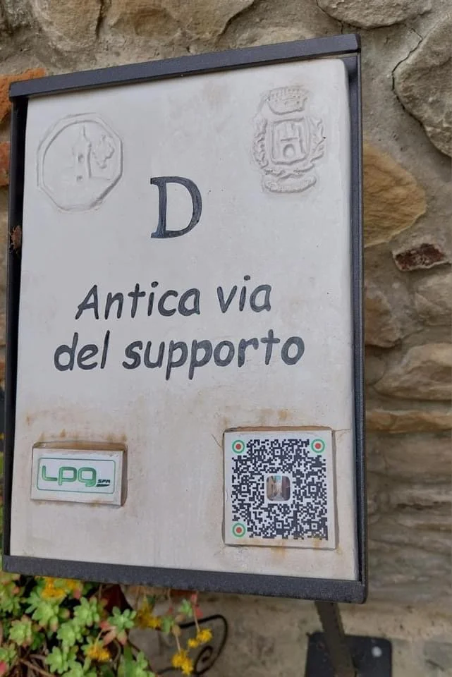 Sign on self guided walk