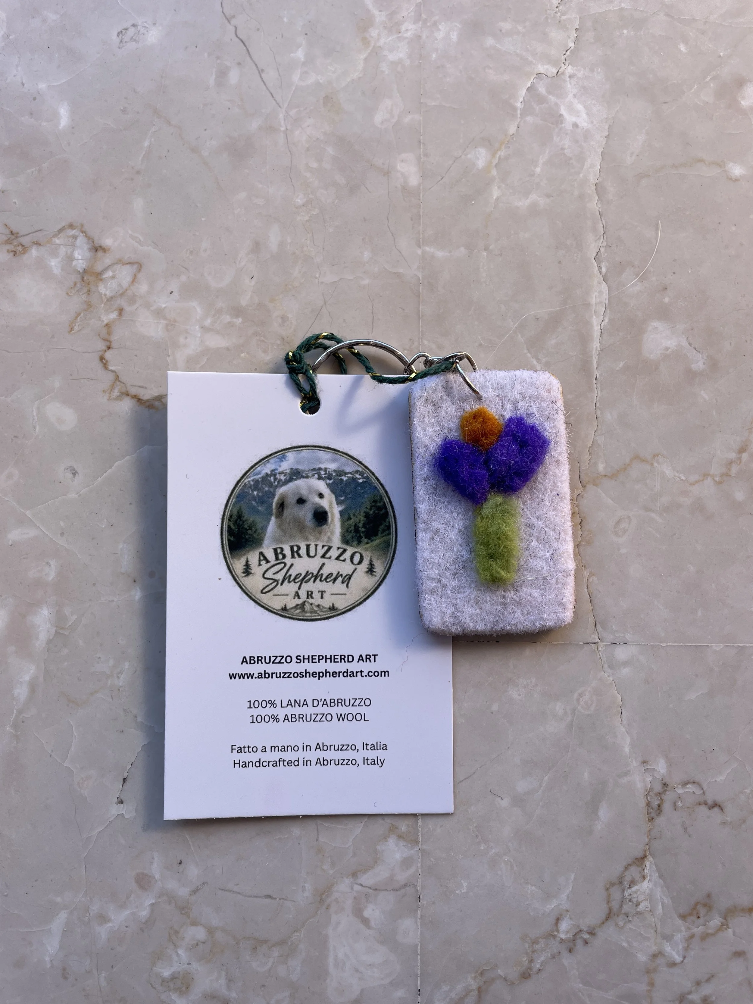 Flower keyring