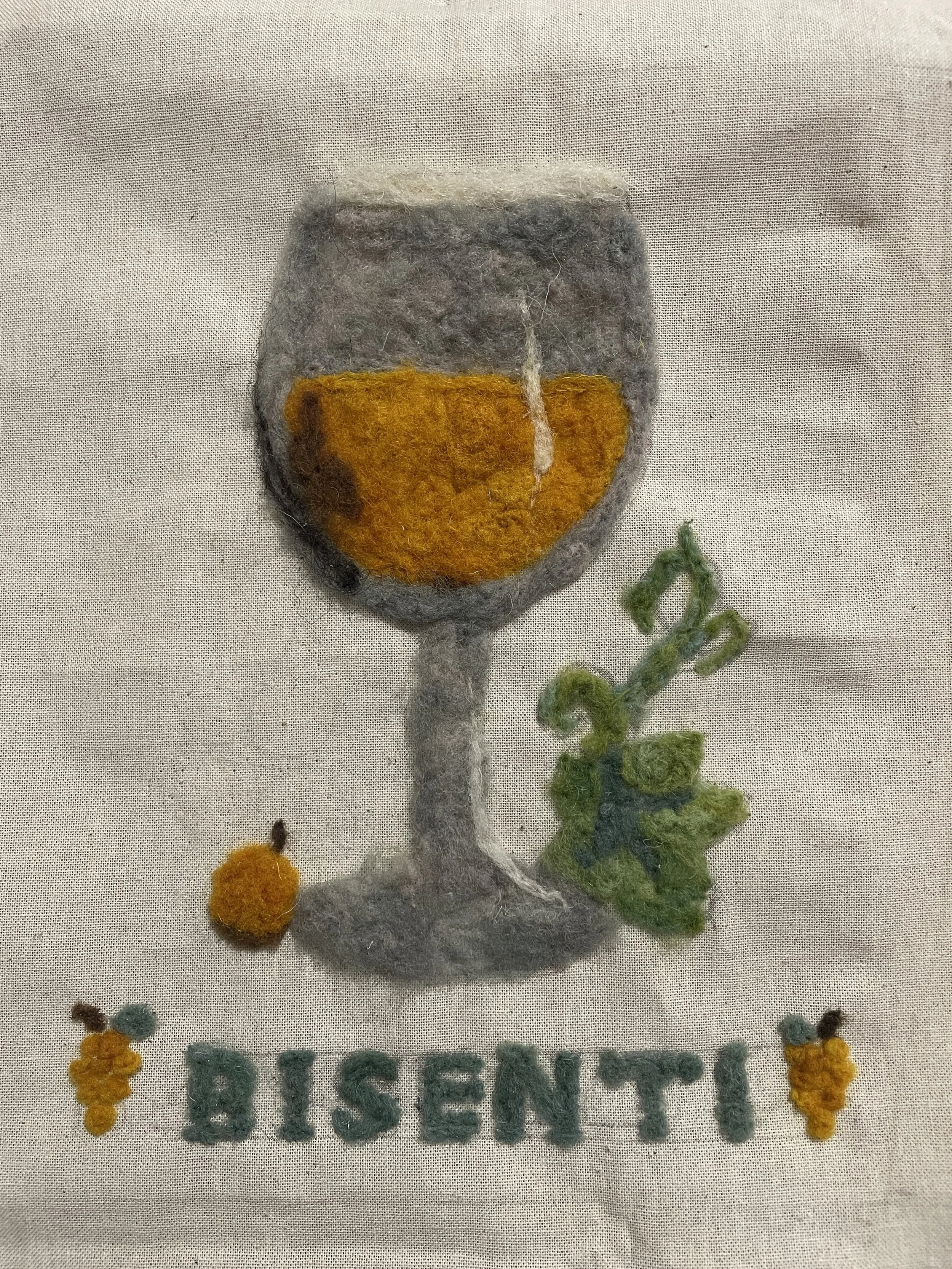Wine glass and vine