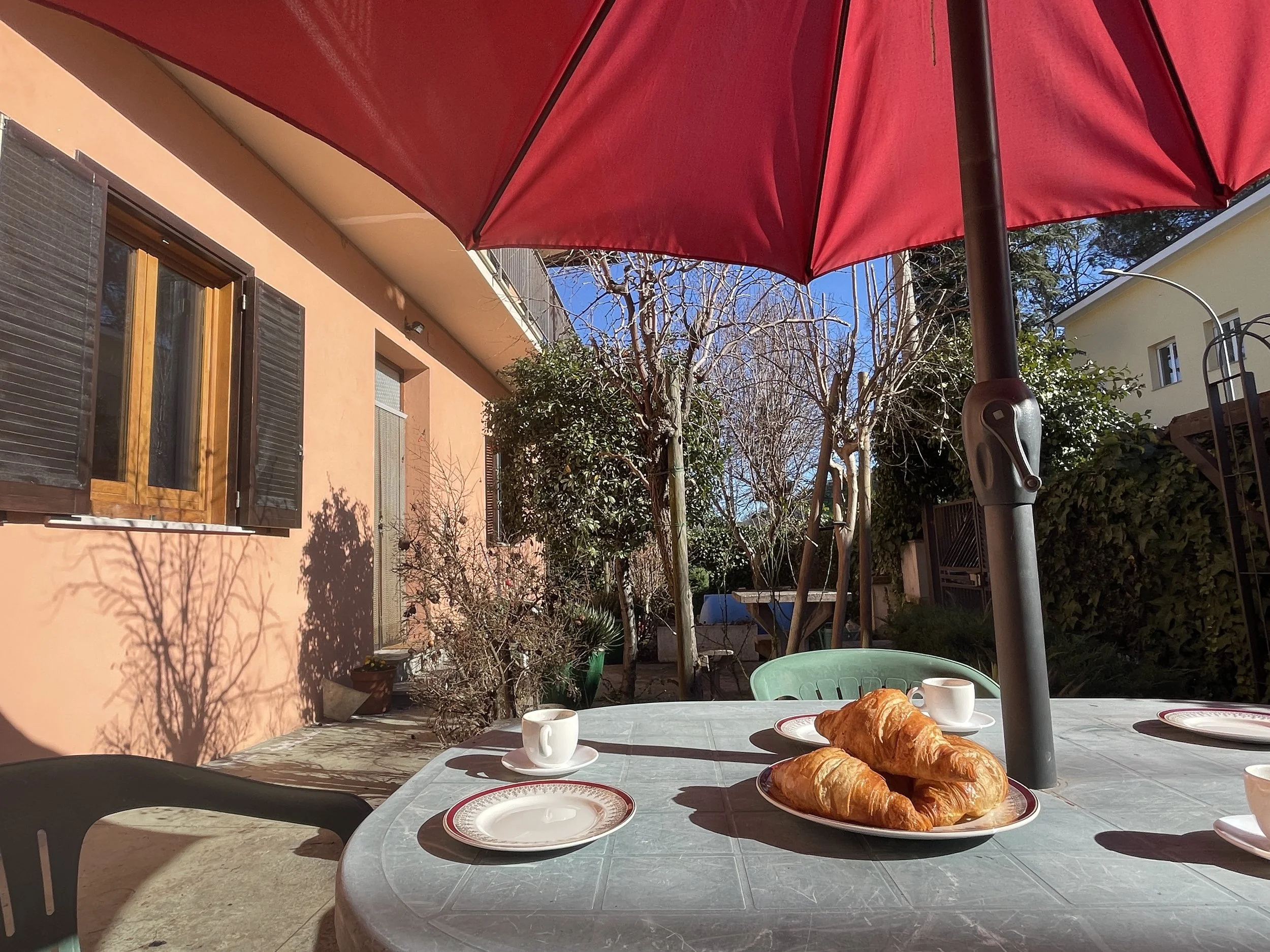 Sunny spot to enjoy a coffee