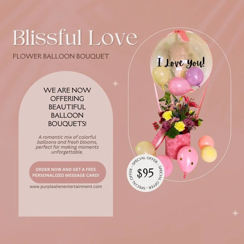 📢 Exciting News! New Product Alert! 🎈💐

Introducing our Blissful Love Balloon Bouquet &ndash; the perfect blend of elegant balloons and fresh flowers, designed to make your special moments unforgettable! 💖✨

🌟 Now Available! 🌟

🎈 Includes:
✔️ 