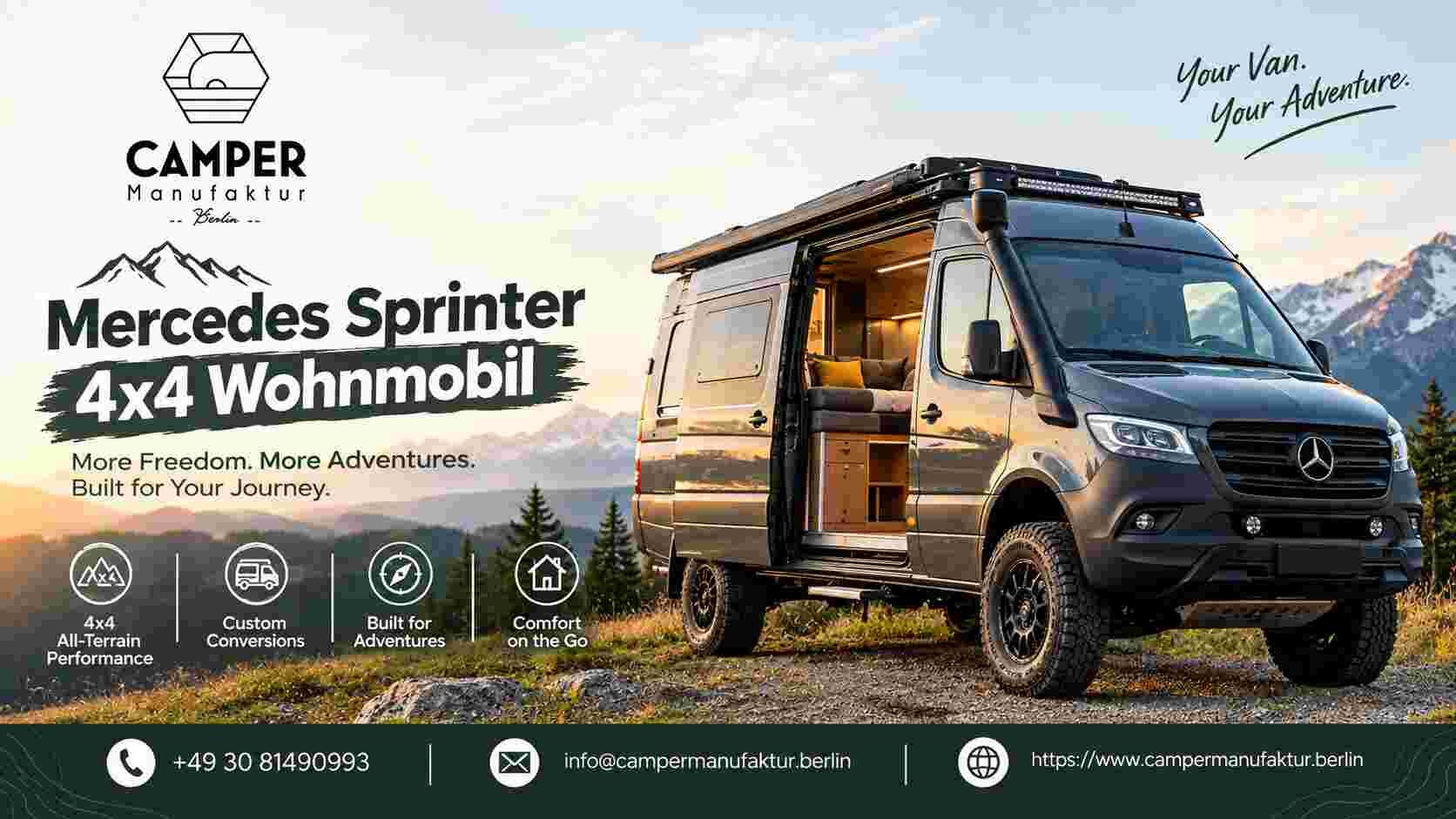 Warum ein Mercedes Sprinter 4x4 Camper das Reisen neu definiert
