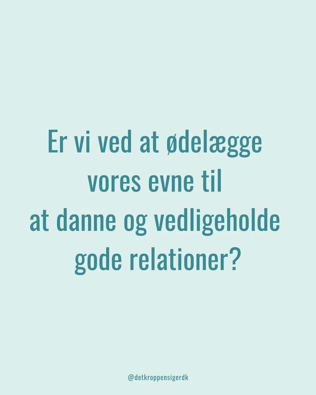 &quot;Gode relationer til andre mennesker g&oslash;r os gladere og sundere&quot; 

Jeg fik lyst til at dele lidt efter at jeg igen st&oslash;dte p&aring; dette lykke-studie i Zetlands artikel (fra 2023), som kan give anledning til virkelig mange tank