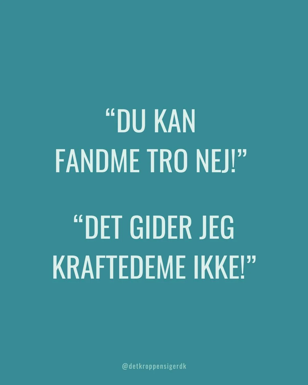 Reaktionsm&oslash;nstre: Genkender du dig selv som en 1&rsquo;er eller en 2&rsquo;er? Eller hvordan tror du at din reaktion ville v&aelig;re?

Hvis du vil have en kort snak om hvorvidt kropsterapi kunne v&aelig;re noget for dig, s&aring; skriv &ldquo