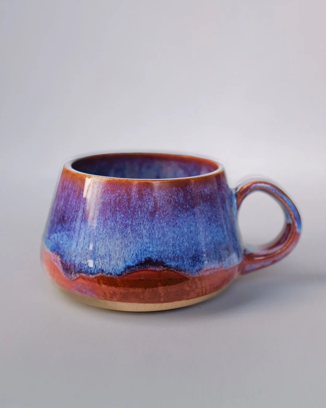 purple blue mug