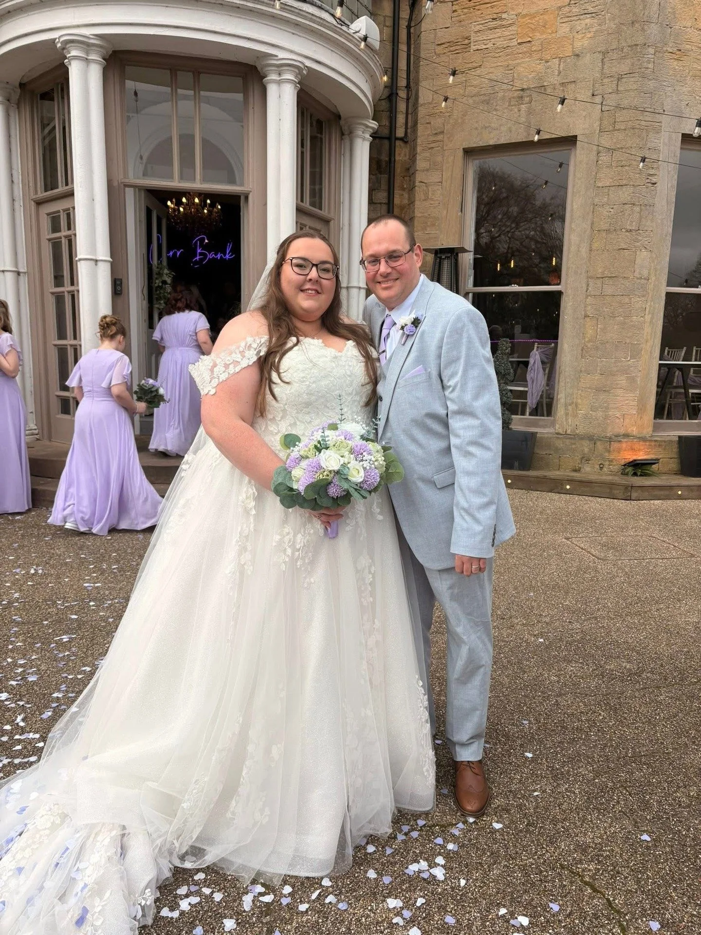 You look absolutely stunning in your gorgeous dress on your special day Amy ❤️ Huge congratulations on your new married life